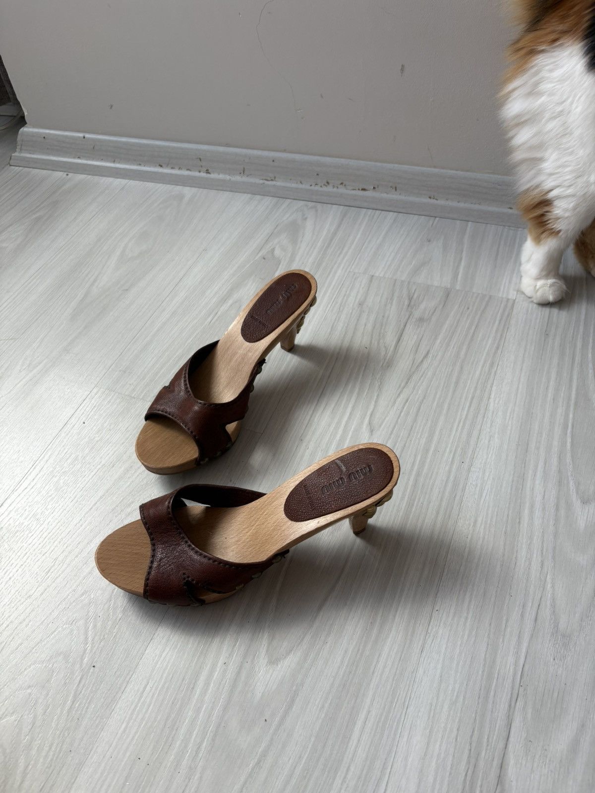 Miu Miu Miumiu clog mules Size US 7.5 / IT 37.5 - 22 Thumbnail
