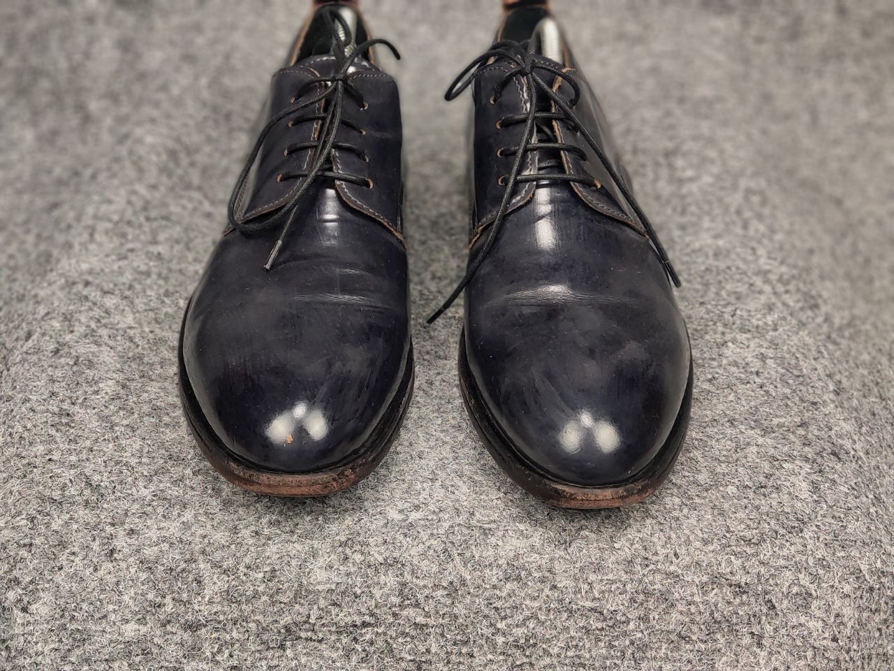 MoMA Moma Design Patent leather Navy lace-up avant garde Shoes Size US 8 / EU 41 - 7 Thumbnail