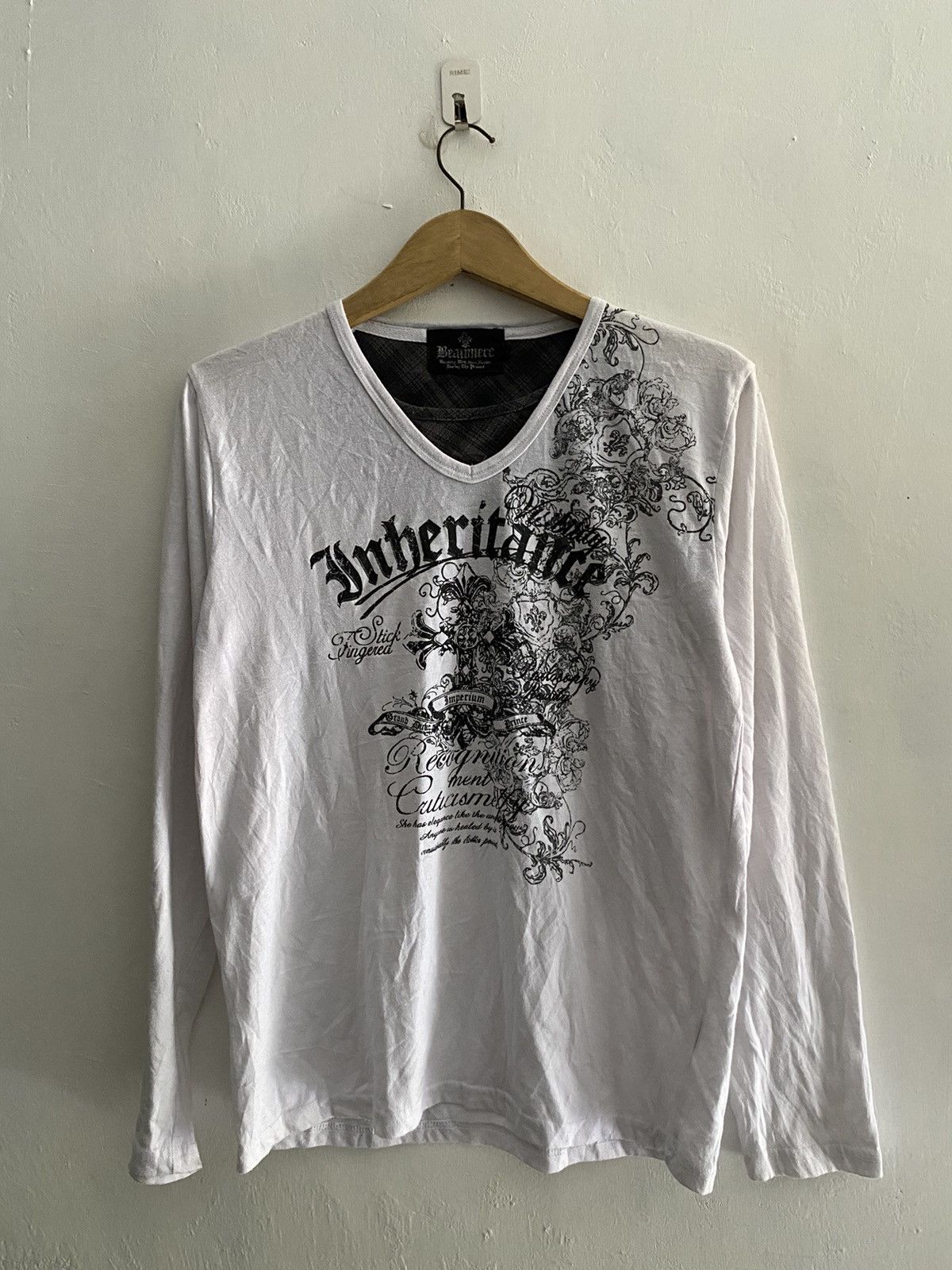 14th Addiction × KMRii × Yasuyuki Ishii Beaumere poem double layers longsleeve tshirt Size US L / EU 52-54 / 3 - 1 Thumbnail