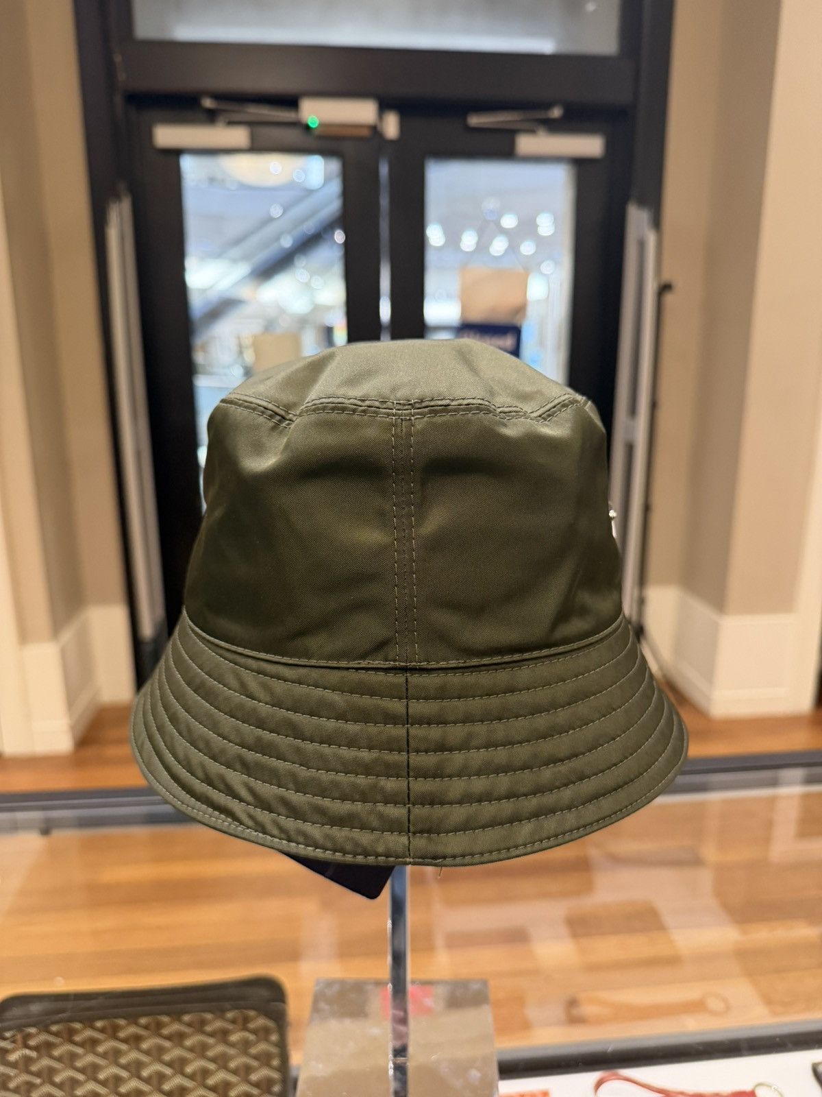 Prada Prada Nylon Bucket Hat - Olive Size ONE SIZE - 4 Thumbnail
