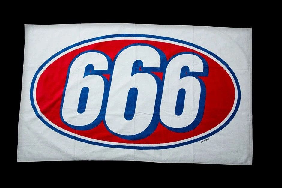タオル Supreme 666 Beach Towel White Supreme Supreme 666 beach towel | Grailed