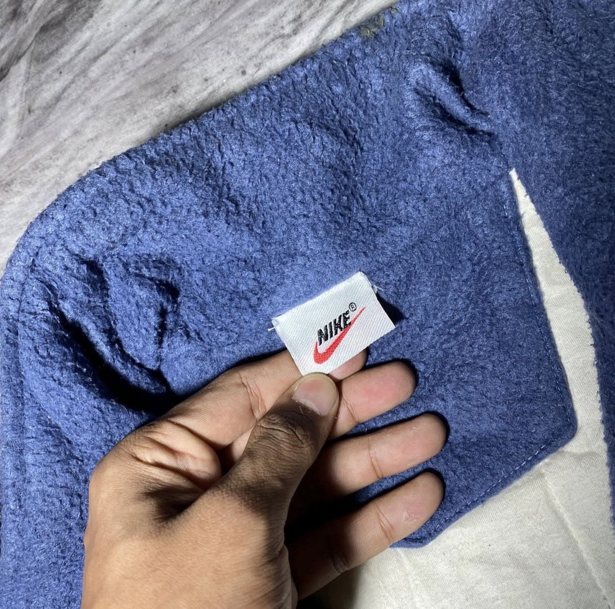 Nike 90s Nike Big Swoosh Heavy Fur Jacket⭐️ Size US M / EU 48-50 / 2 - 6 Thumbnail