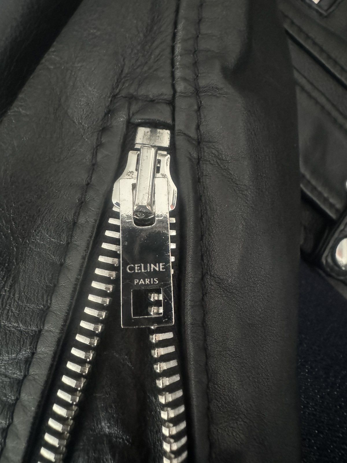Celine Celine Leather Jacket Size US S / EU 44-46 / 1 - 11 Thumbnail