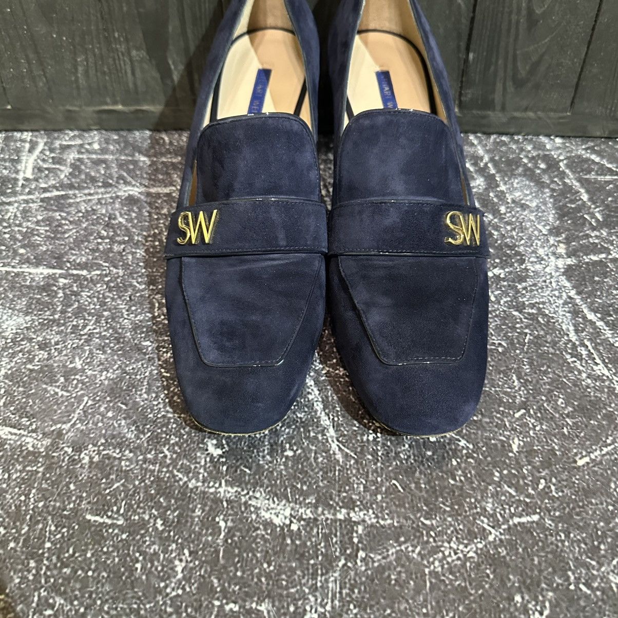 Stuart Weitzman Stuart Weitzman women’s suede loafers heels size 40 Size US 10 / IT 40 - 6 Thumbnail