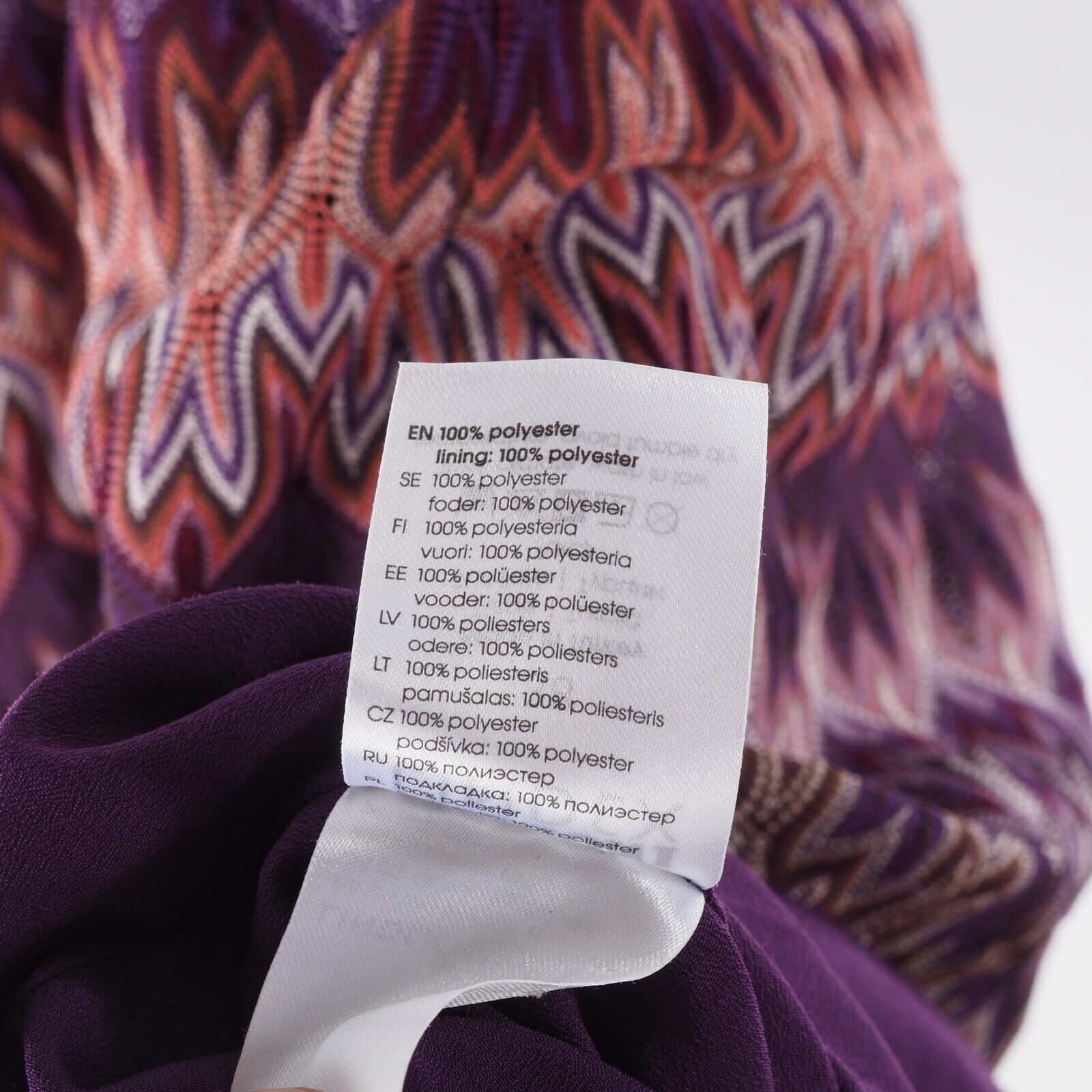 Missoni MISSONI Lindex Multicolor Sleeveless Purple Dress Size XS / US 0-2 / IT 36-38 - 5 Thumbnail