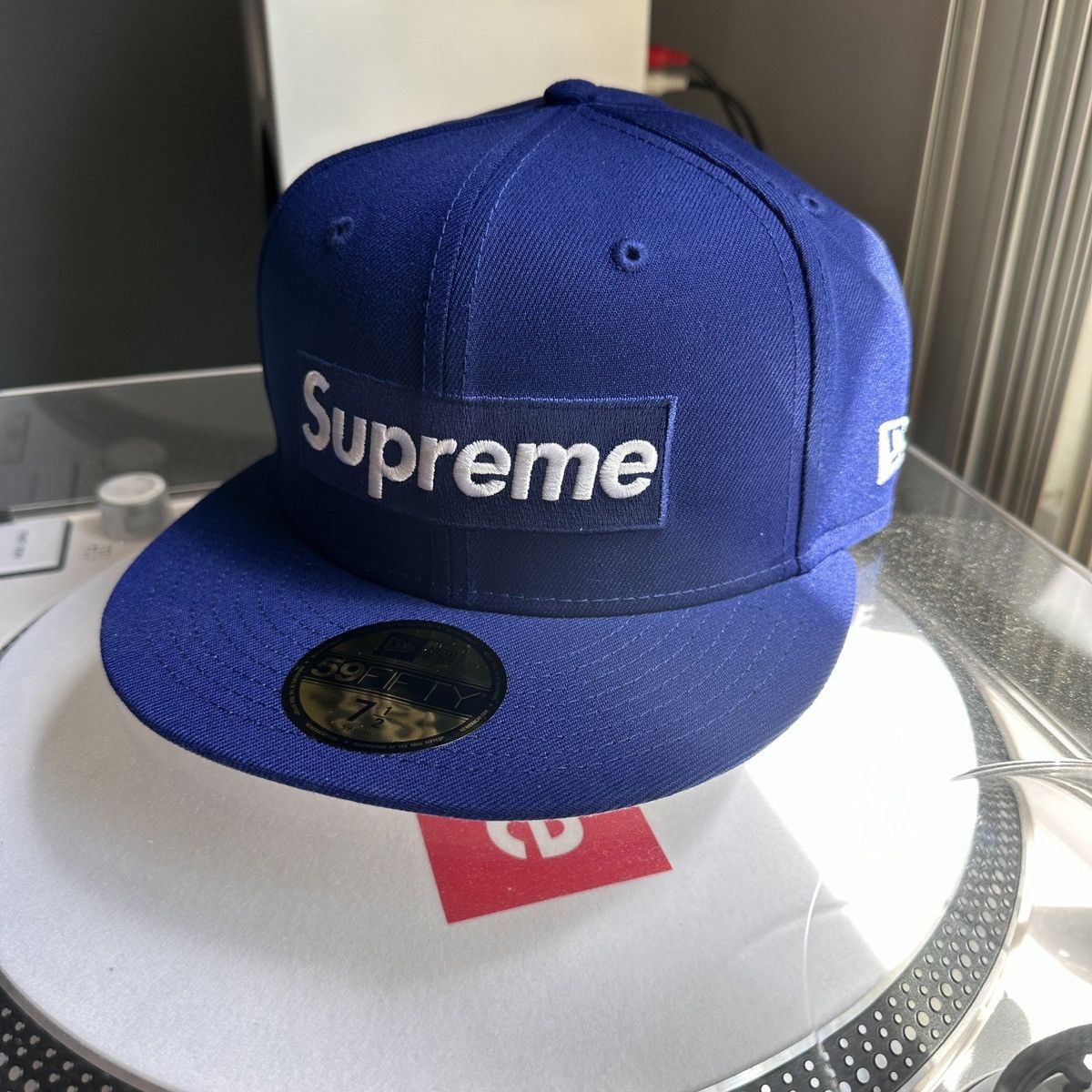 image of Dodgers La Mlb Teams Box Logo New Era in Blue, Men's