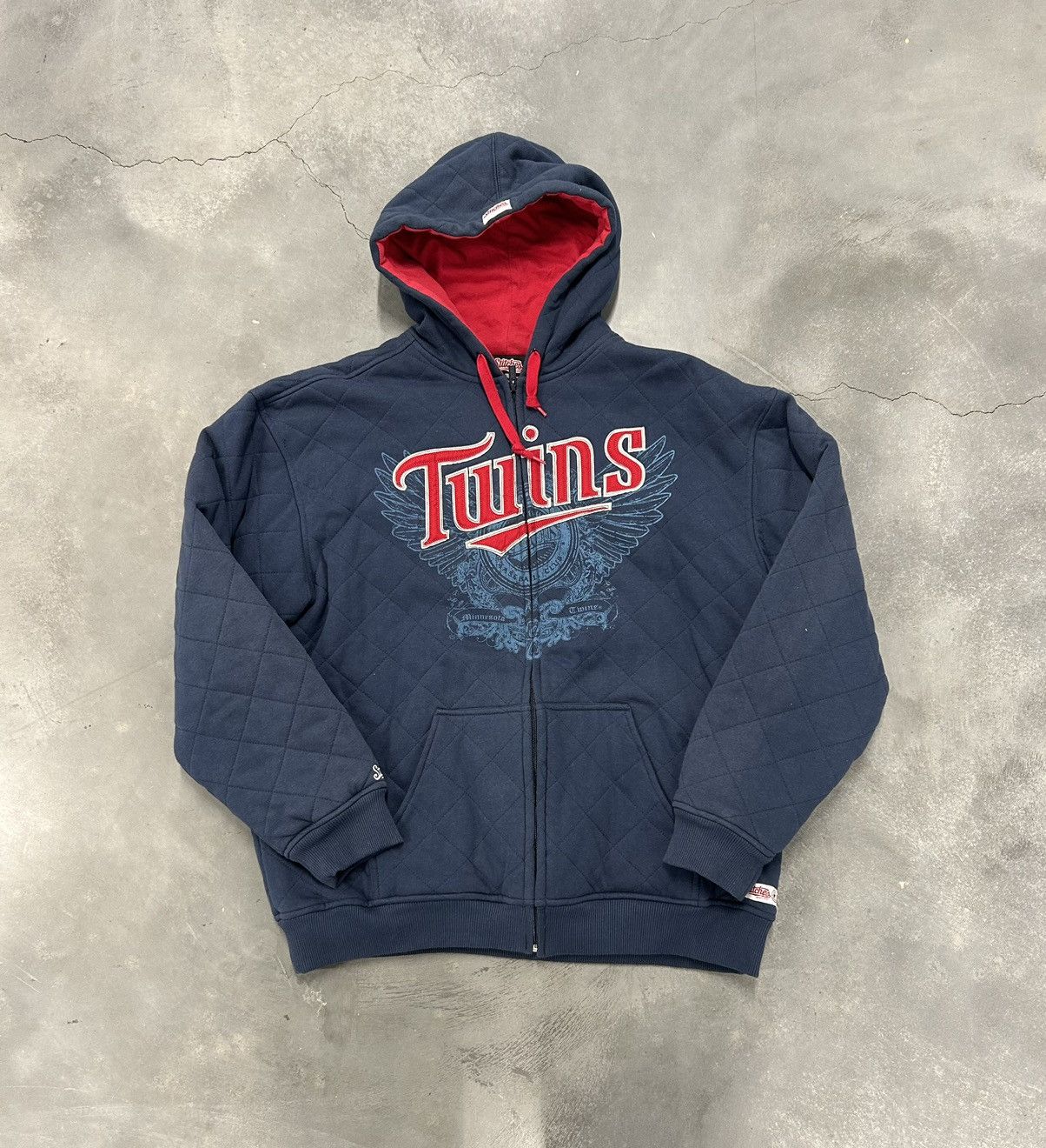 MLB × Stitch's Jeans Minnesota Twins Stitches Jacket Size US XL / EU 56 / 4 - 1 Thumbnail
