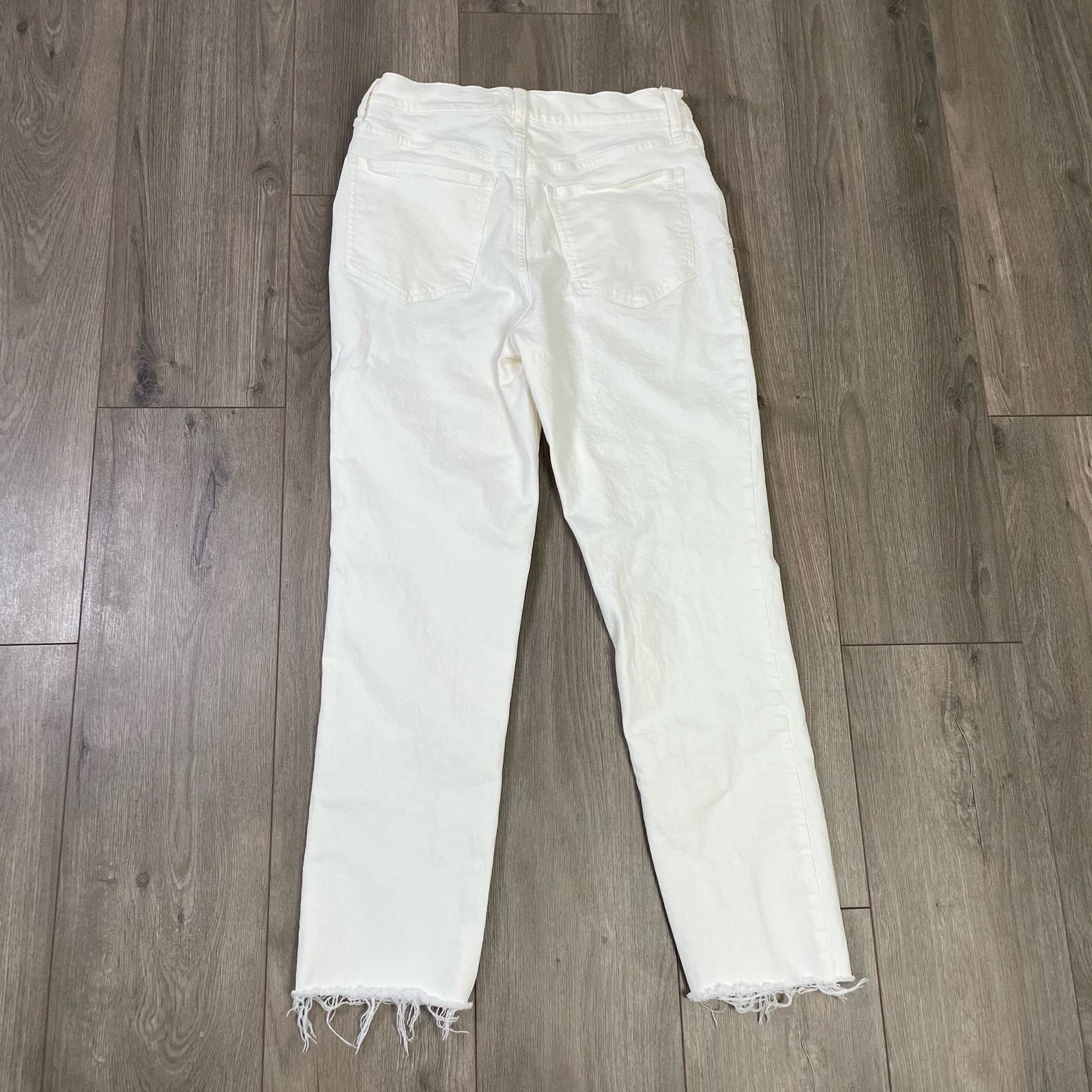 Madewell Madewell Perfect Tapered Leg Tile Raw Hem Jeans US Womens 30 Size 30" / US 8 / IT 44 - 2 Thumbnail