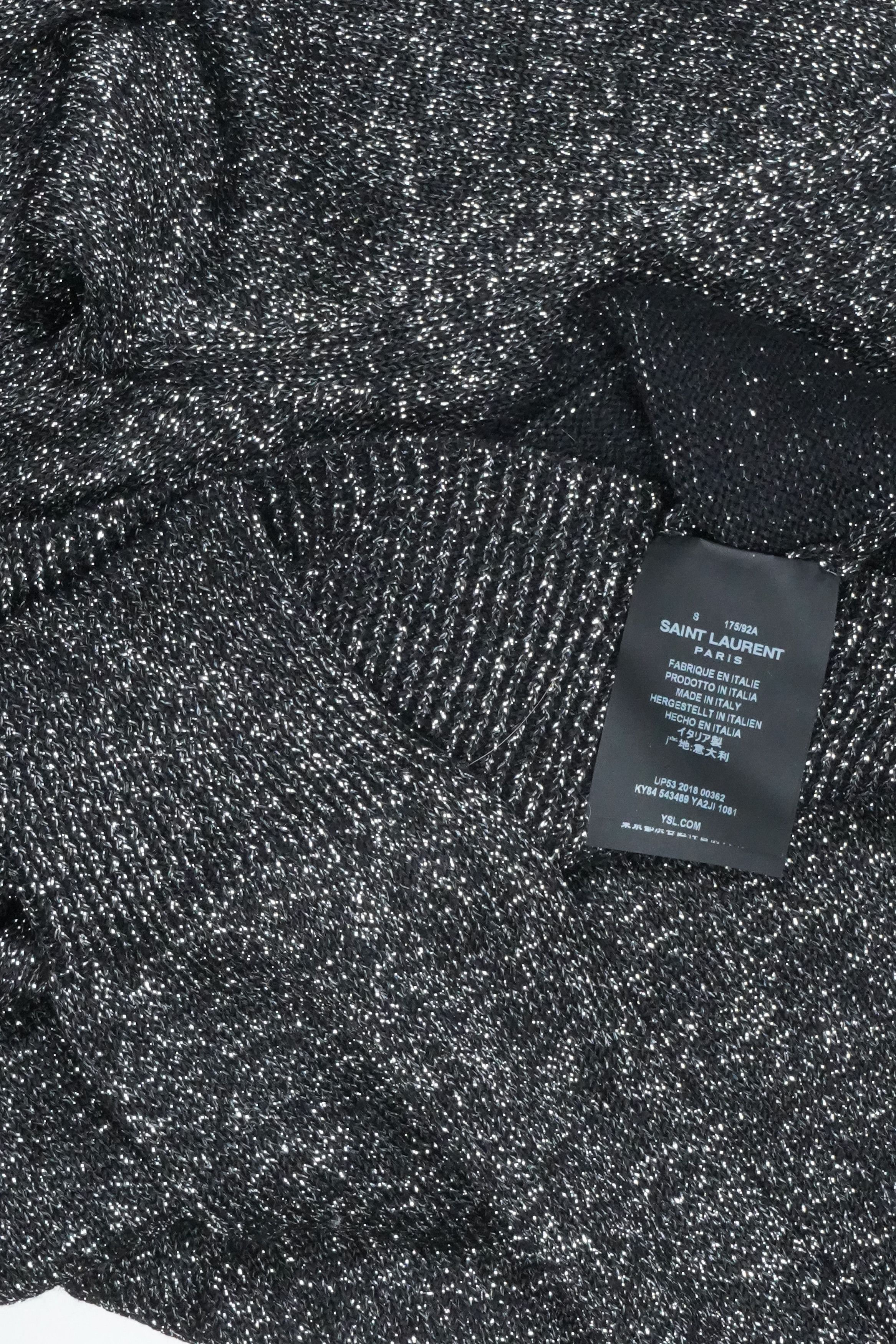 Saint Laurent Paris Saint Laurent Glitter Sweater - SS19 Size US S / EU 44-46 / 1 - 7 Thumbnail