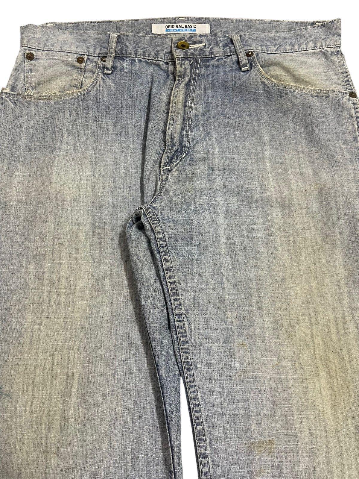 Uniqlo Vintage Japanese Uniqlo Blue Faded Wash Carpenter Jeans Size US 34 / EU 50 - 4 Thumbnail