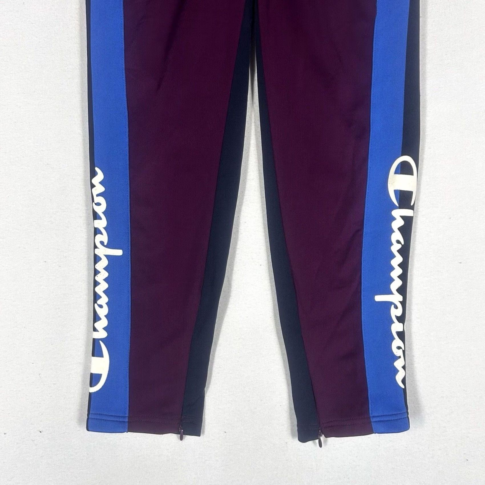 Champion Champion Sweatpants Womens Small Purple Ankle Zip Drawstring Pockets Tapered Inseam 25.5in Athletic Activewear Size 28" / US 6 / IT 42 - 3 Thumbnail