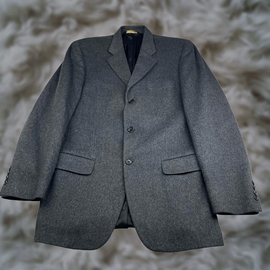 Loro Piana Loro Piana Blazer Shirt? No, Loro Piana Men's Sagewood 100% Cashmere Gray 3-Button Blazer 42 Long US Mens Jacket Knit? Size 42R - 1 Thumbnail