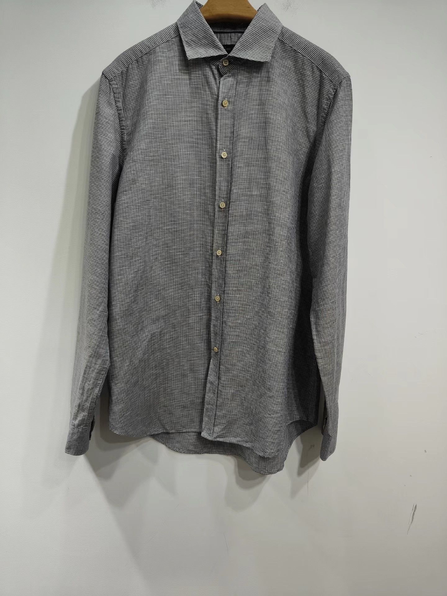 Corneliani CORNELIANI Men's Linen Long Sleeve Shirt K29 Size US L / EU 52-54 / 3 - 1 Thumbnail