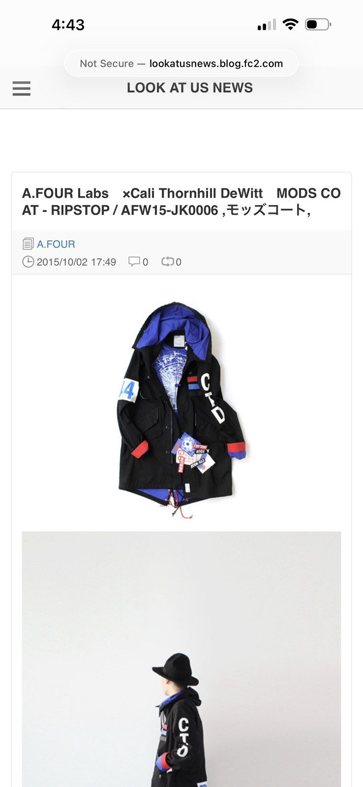 Kazuki Kuraishi Kazuki Kuraishi x Cali Thornhill Dewitt coat “found dead” Size US S / EU 44-46 / 1 - 11 Thumbnail
