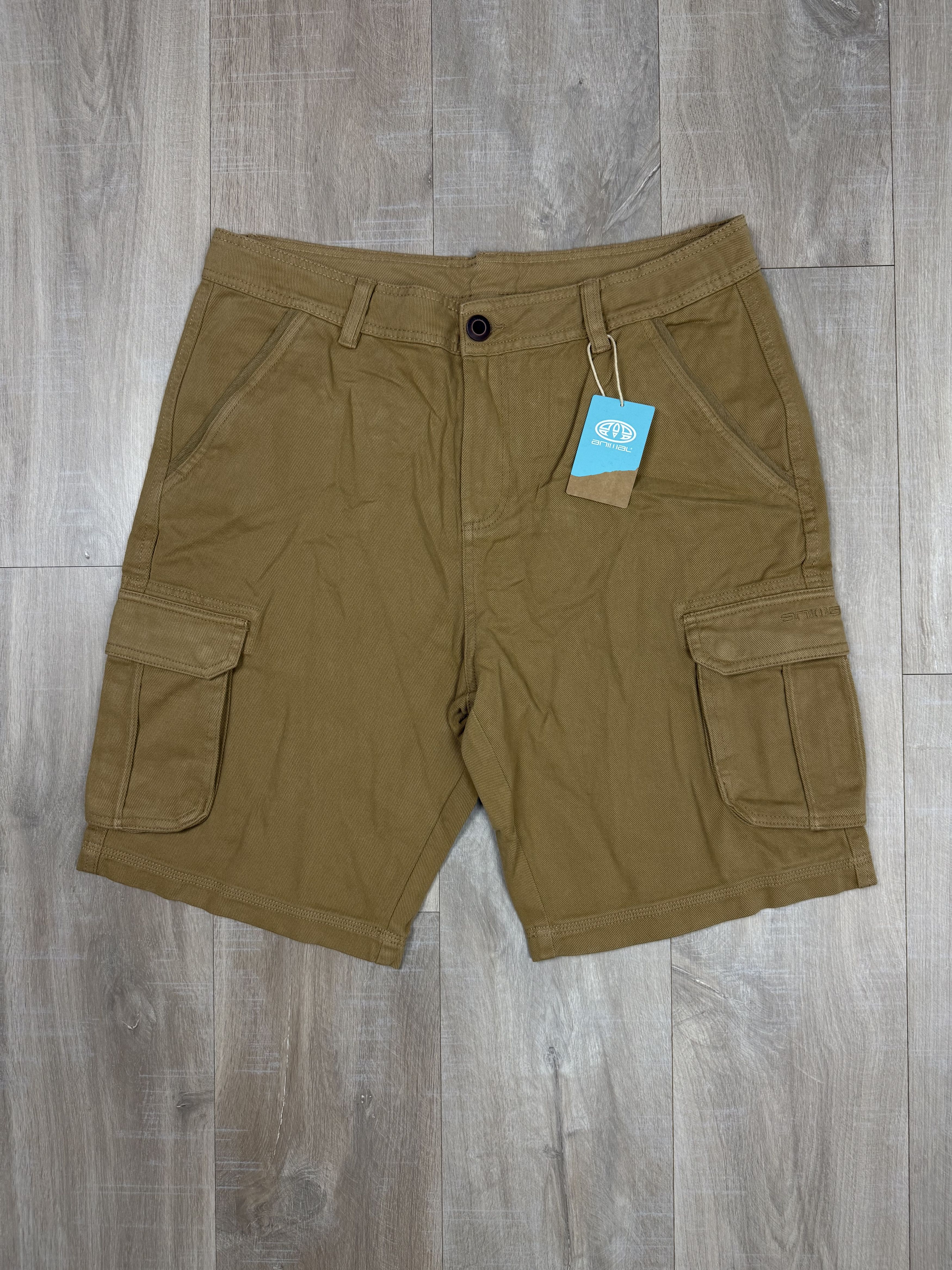 Vintage Animal Dusk Twill Cargo Shorts Size US 36 / EU 52 - 2 Thumbnail