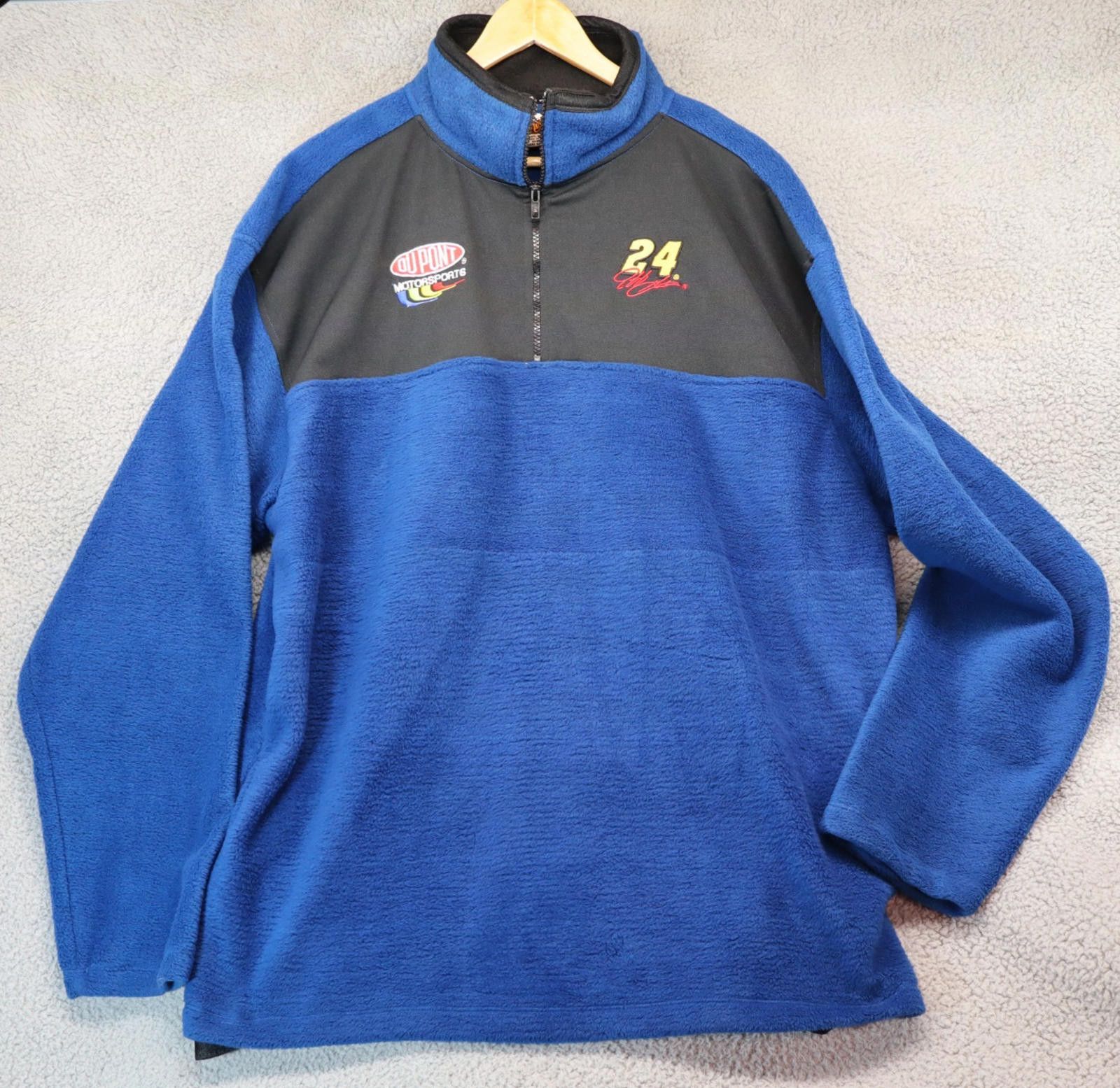 Winners Circle Jeff Gordon 24 1/4 Zip Fleece NASCAR XXL Blue Winners Circle Size ONE SIZE - 1 Thumbnail
