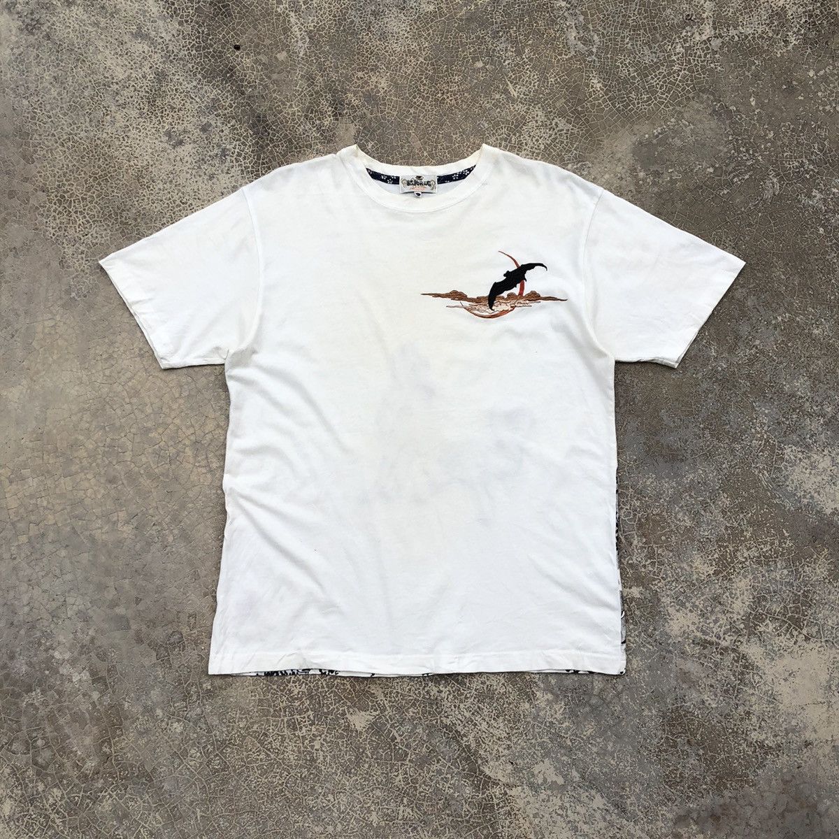 Japanese Brand × Kamakura KARAKURI Tamashii very Rare Wolf Embroidered Design T-Shirt Size US L / EU 52-54 / 3 - 2 Thumbnail