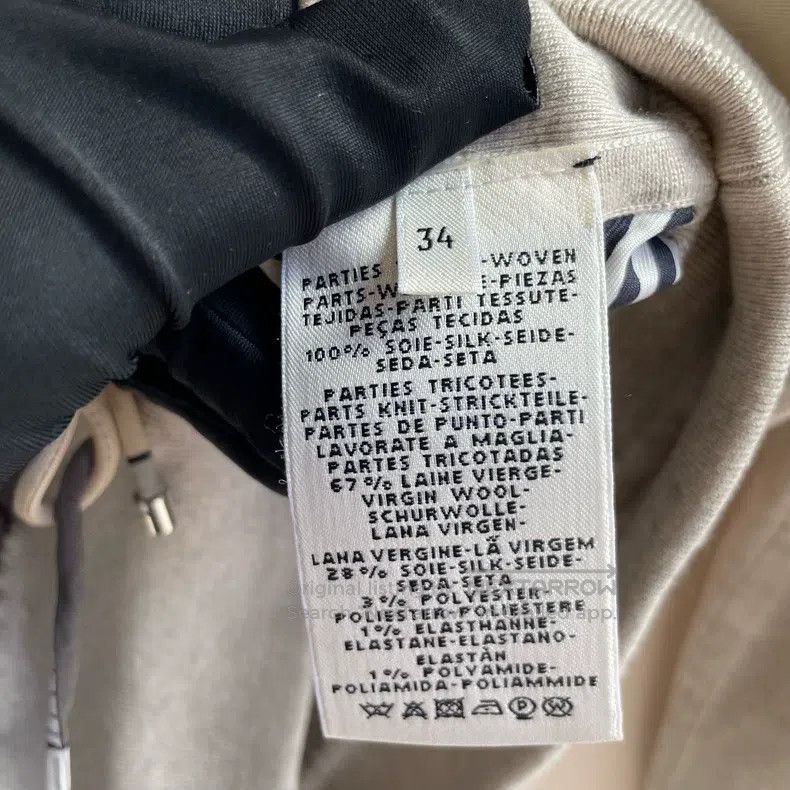Hermes Hermes Silk V-Neck Cashmere Knit Sweater in Oatmeal Color Size XXS / US 00 / IT 34 - 5 Thumbnail
