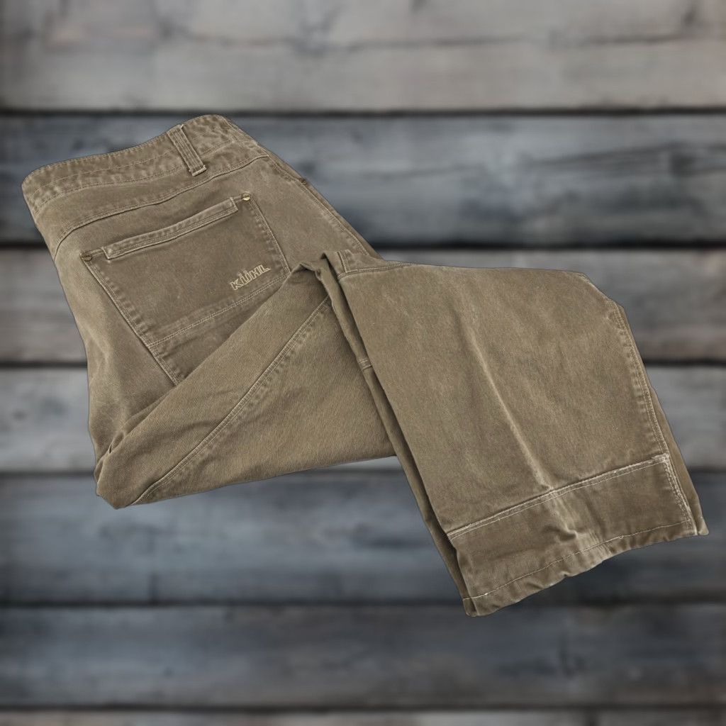 Vintage VINTAGE KUHL Rydr Pants Mens 40x29 Brown Canvas Outdoor Hiking Chino Pockets Stretch Regular 29 Inseam Mens Size US 40 / EU 56 - 1 Thumbnail