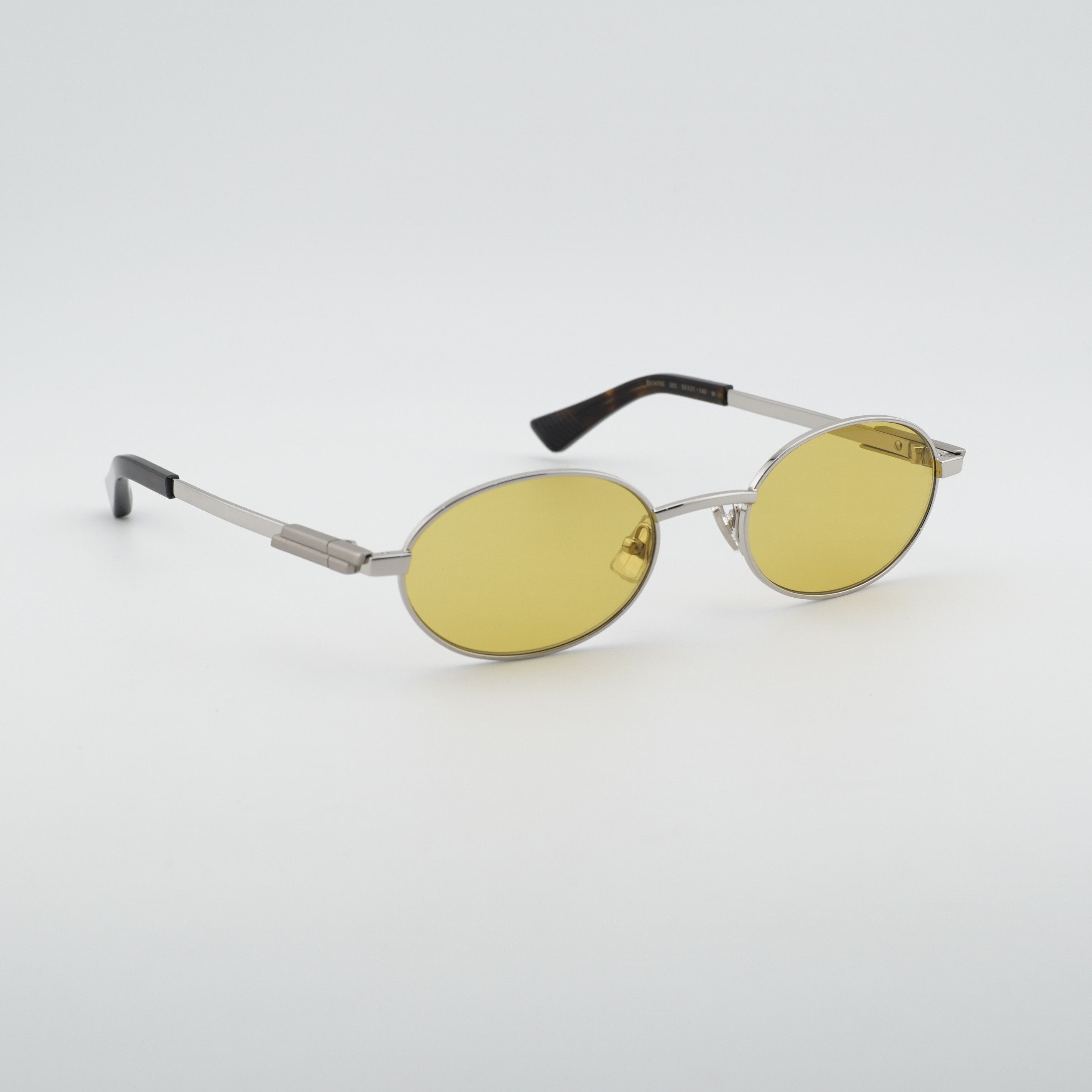 Bottega Veneta Bottega Veneta BV1470S 003 Sunglasses Silver Oval Frame Size ONE SIZE - 10 Thumbnail