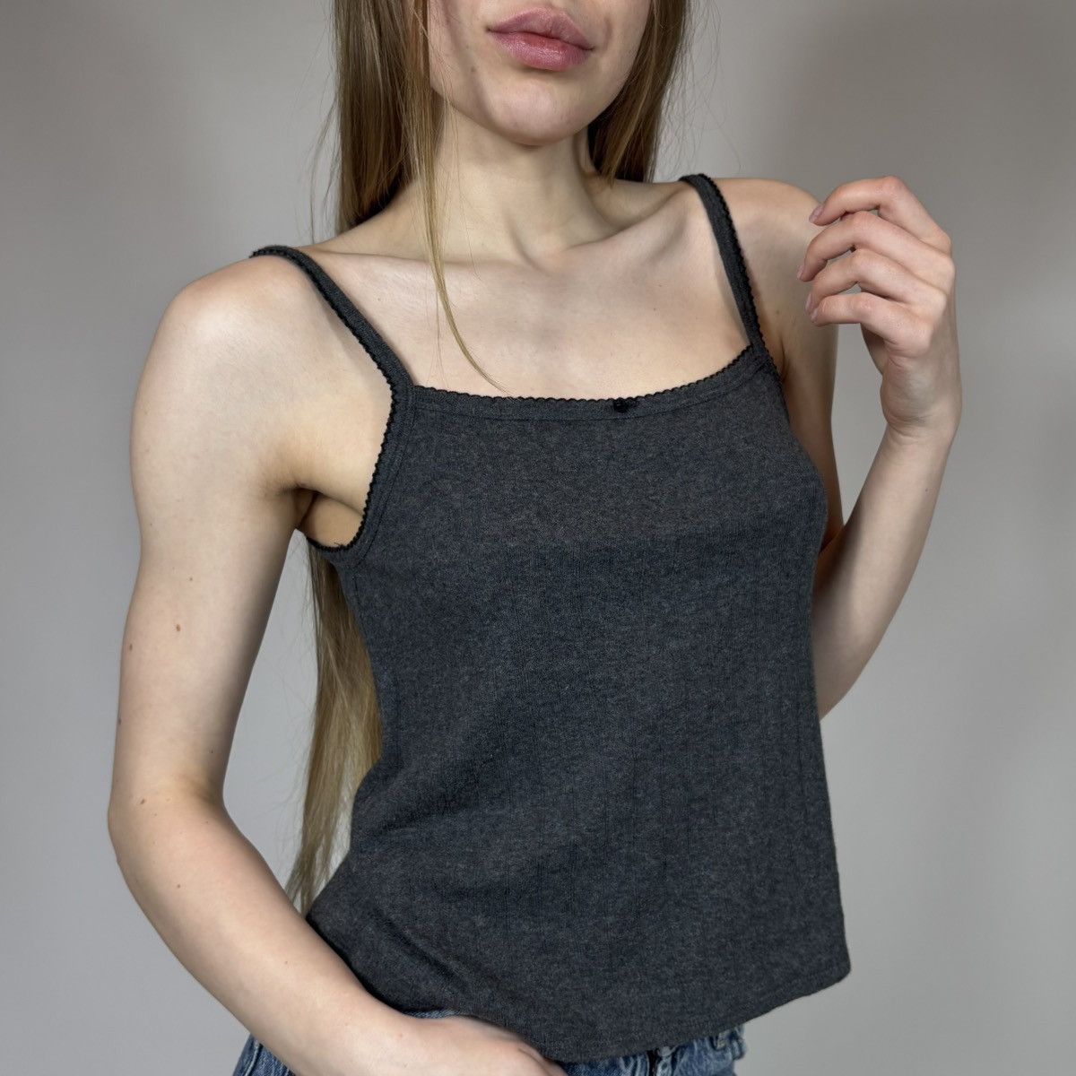 Massimo Dutti Vintage Y2K Massimo Dutti Casual Basic Luxury Style Tank Top Size M / US 6-8 / IT 42-44 - 2 Thumbnail