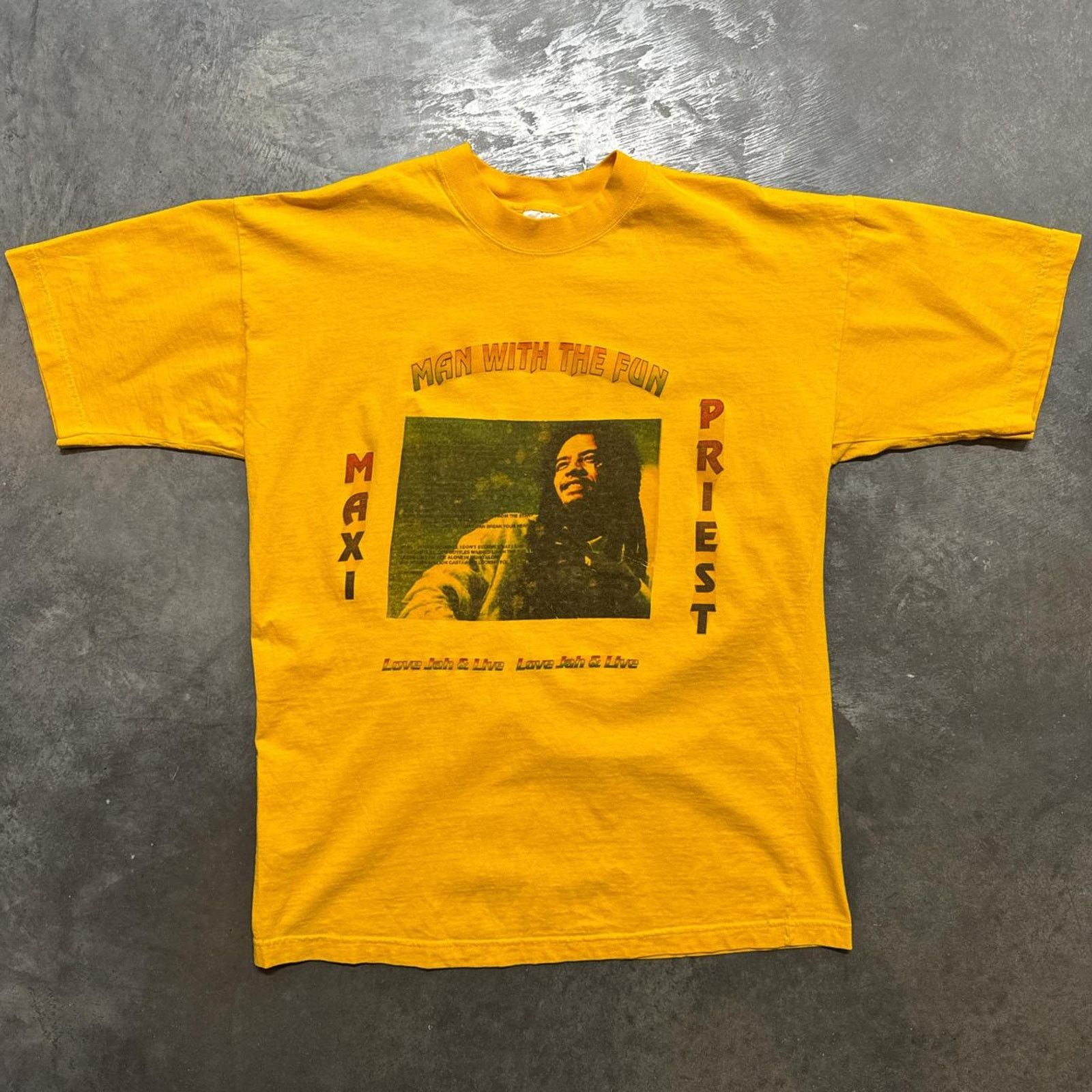 Vintage Maxi Priest Reggae Vintage 90s Love Jah & Live T-Shirt Size US L / EU 52-54 / 3 - 1 Thumbnail