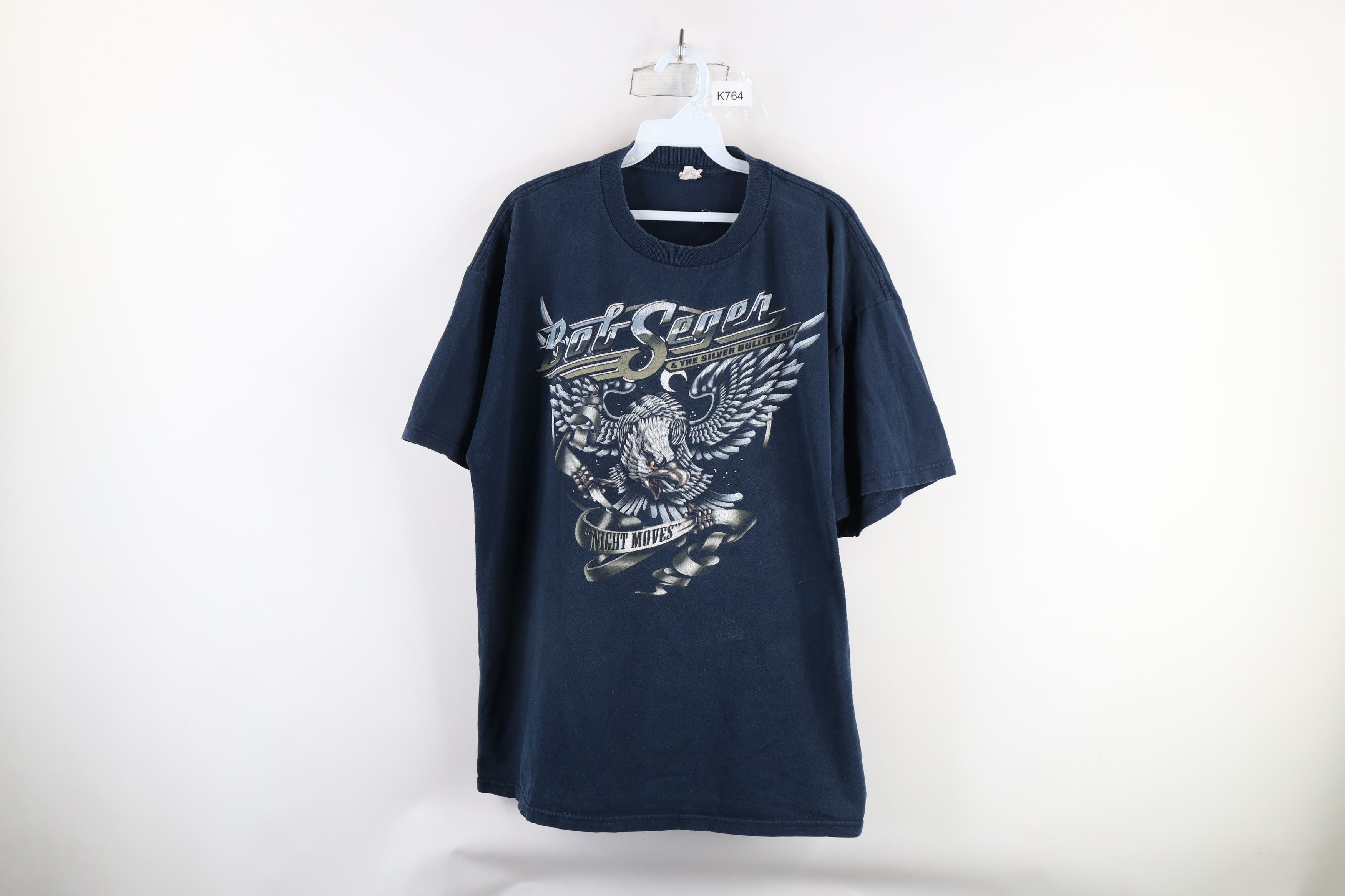 Vintage Vintage Y2K Seger And The Silver Bullet Band T-Shirt Blue Size US XL / EU 56 / 4 - 1 Thumbnail