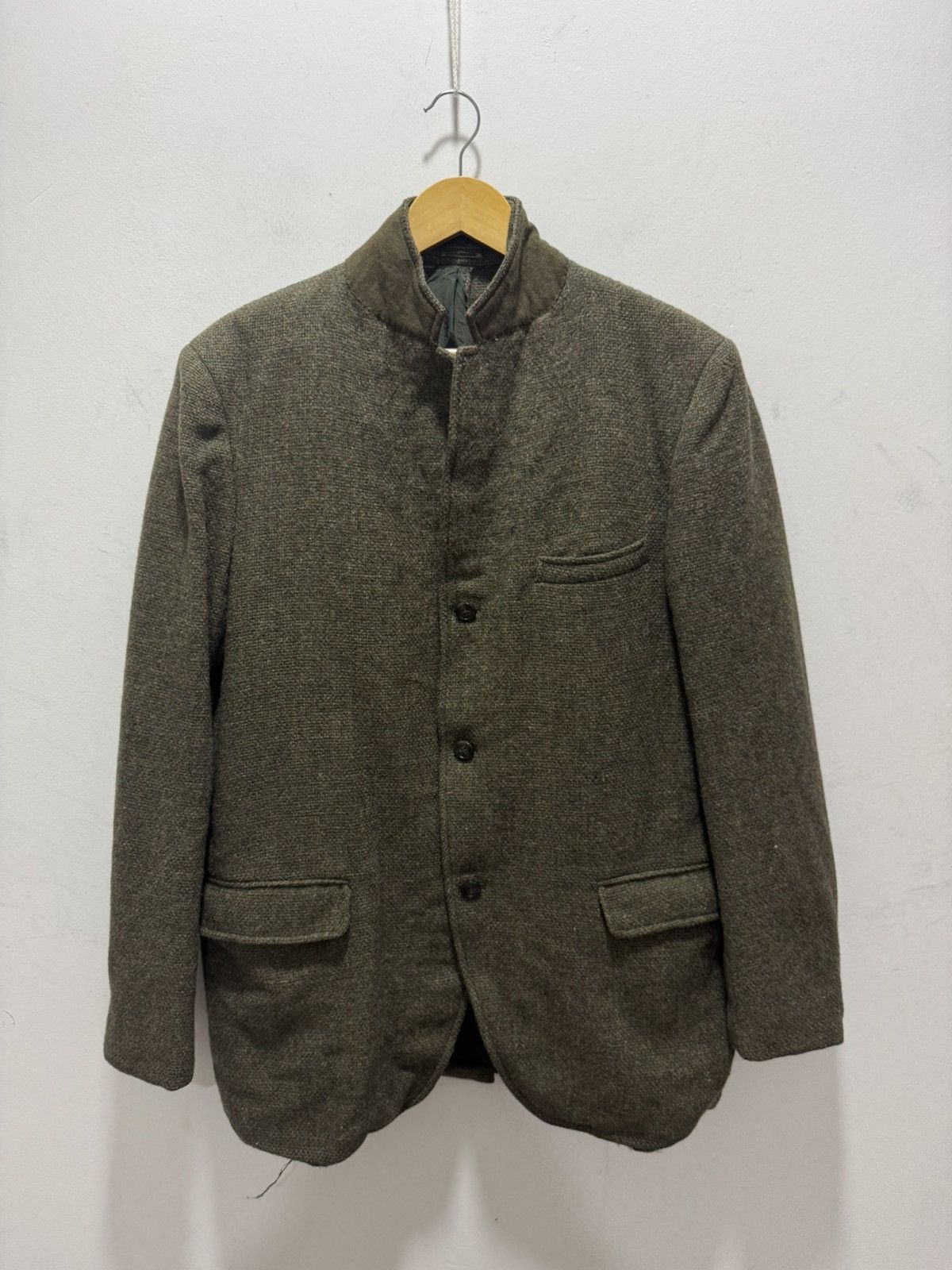 Designer × Harris Tweed DISTRESSED HARRIS TWEED HAND WOVENWOOL BLAZER JACKET Size US S / EU 44-46 / 1 - 1 Thumbnail