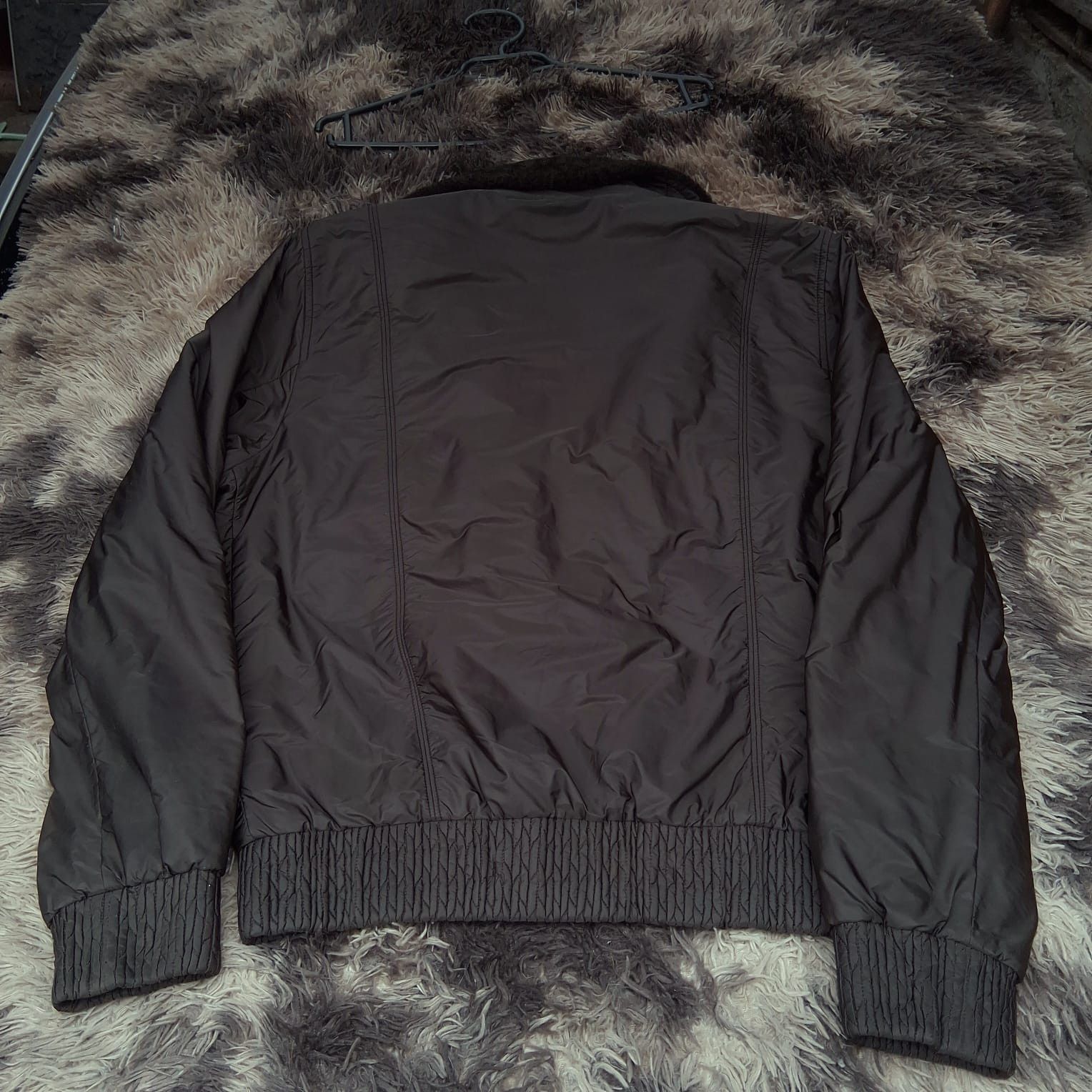Prada Vintage Prada Sport Nylon Padded Jacket w/ Real Fur Collar Size US M / EU 48-50 / 2 - 2 Thumbnail