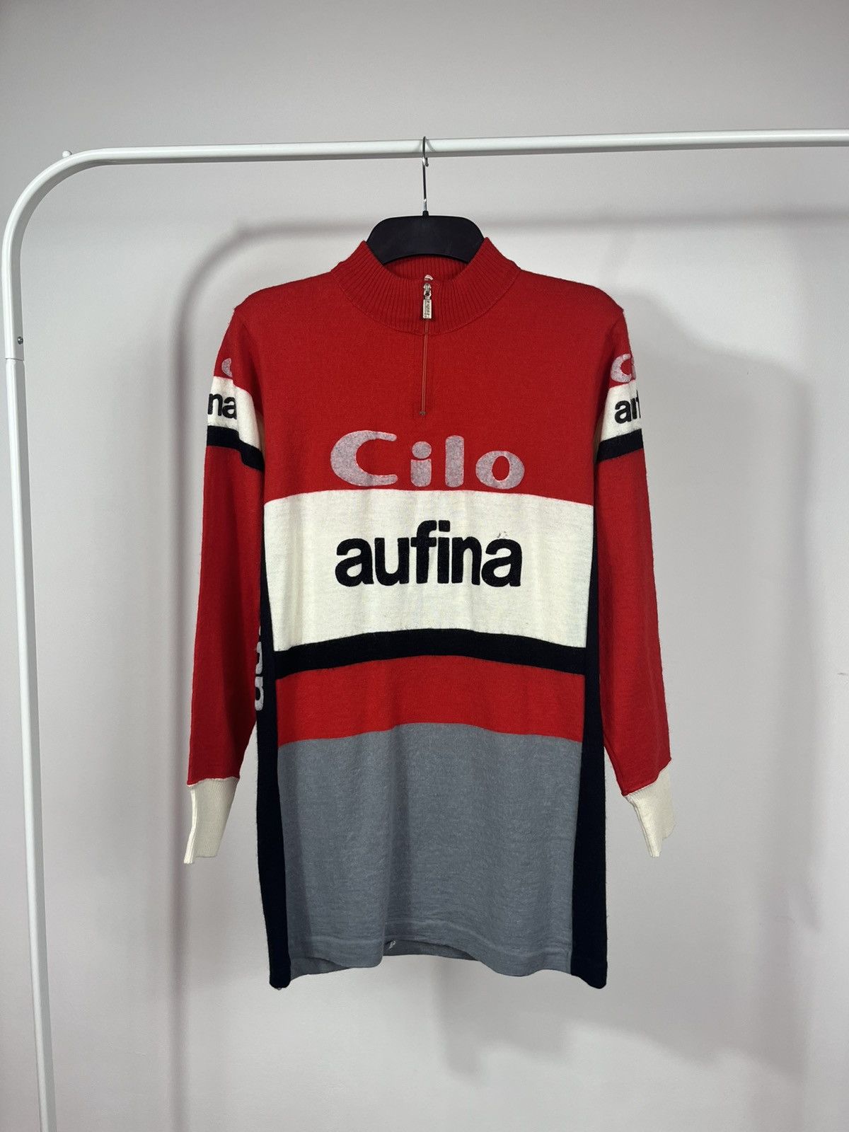 Other Vintage Cilo Aufina Cycling Jersey by SMS Santini Italy Size US M / EU 48-50 / 2 - 1 Thumbnail