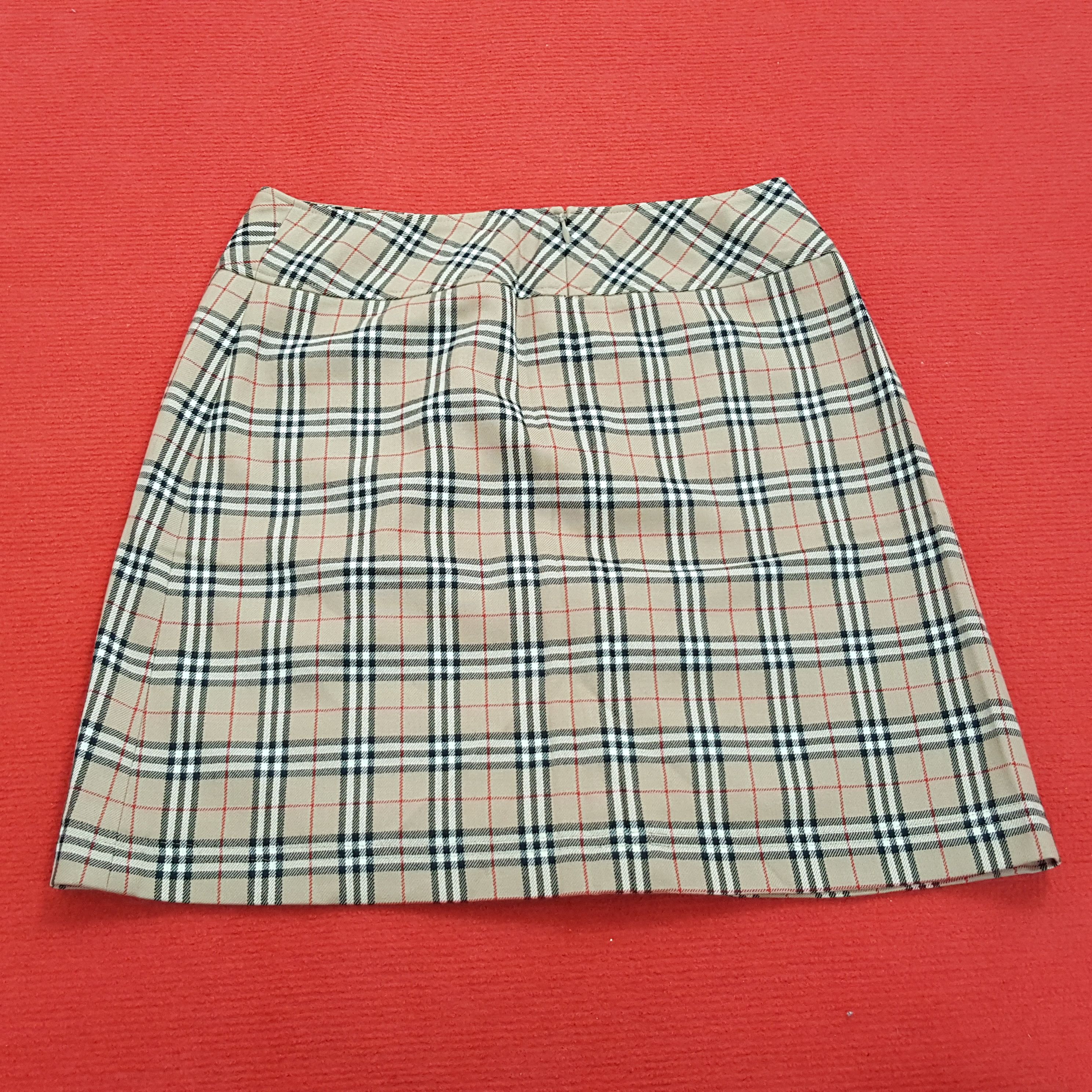 Burberry × Vintage Burberry London Nova Check Design Skirt Size 26" / US 2 / IT 38 - 3 Thumbnail