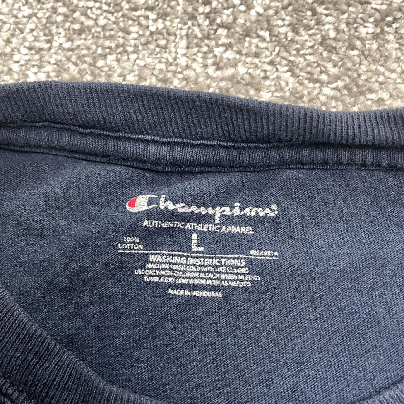 Champion Champion University Of Illinois Graphic T-Shirt Mens Large Navy Blue Crew Tee Size US L / EU 52-54 / 3 - 5 Thumbnail