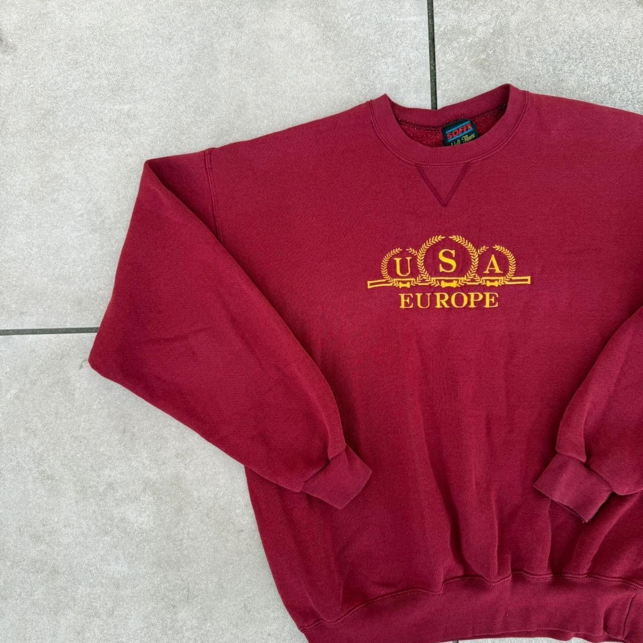 Vintage Vintage 90s Sweatshirt Embroidered Crewneck Size US L / EU 52-54 / 3 - 3 Thumbnail