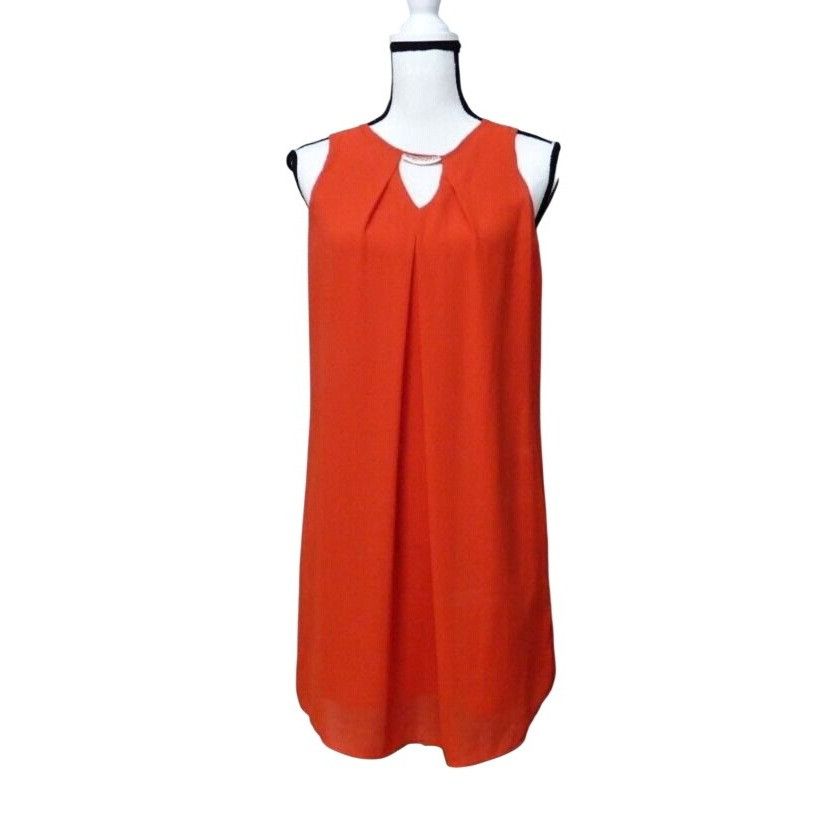 Other BCX Women’s Pleat Front, Chiffon Overlay Embellished Shift D Size S / US 4 / IT 40 - 2 Thumbnail