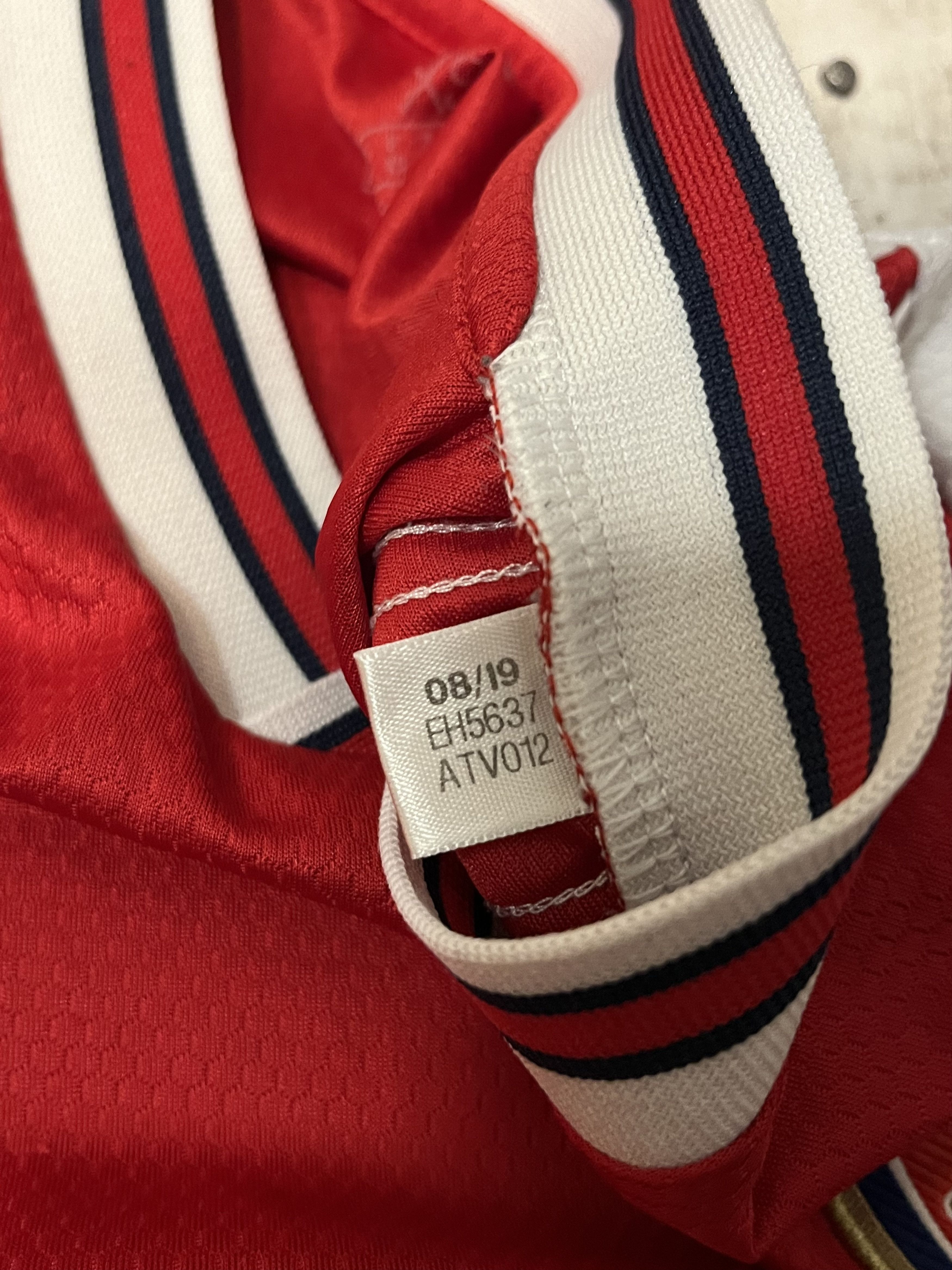Adidas Adidas Arsenal 2019/2020 Home Soccer Jersey Size US XS / EU 42 / 0 - 6 Thumbnail
