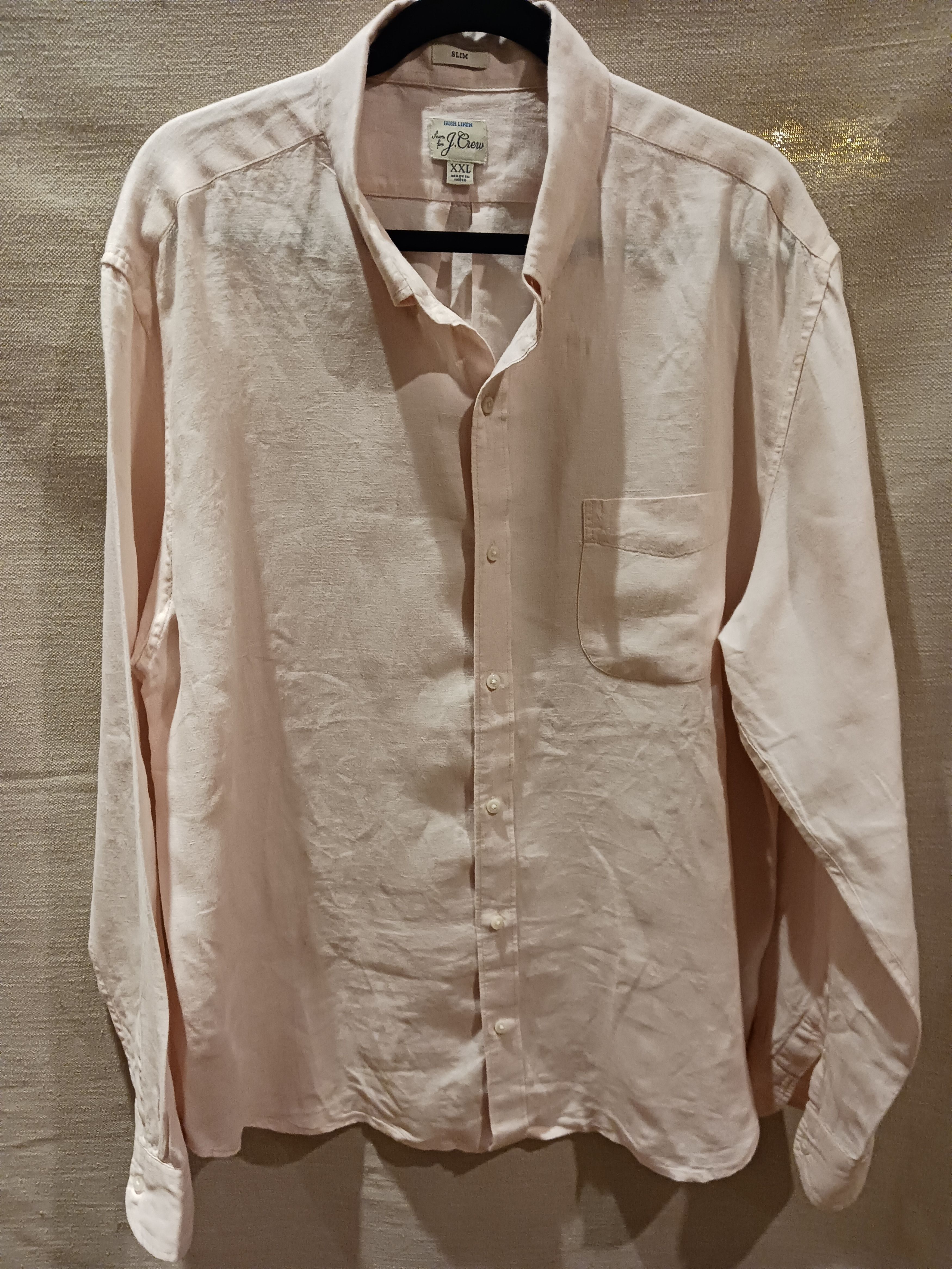 J.Crew Baired McNutt Linen Long Sleeve Shirt Size US XXL / EU 58 / 5 - 1 Thumbnail