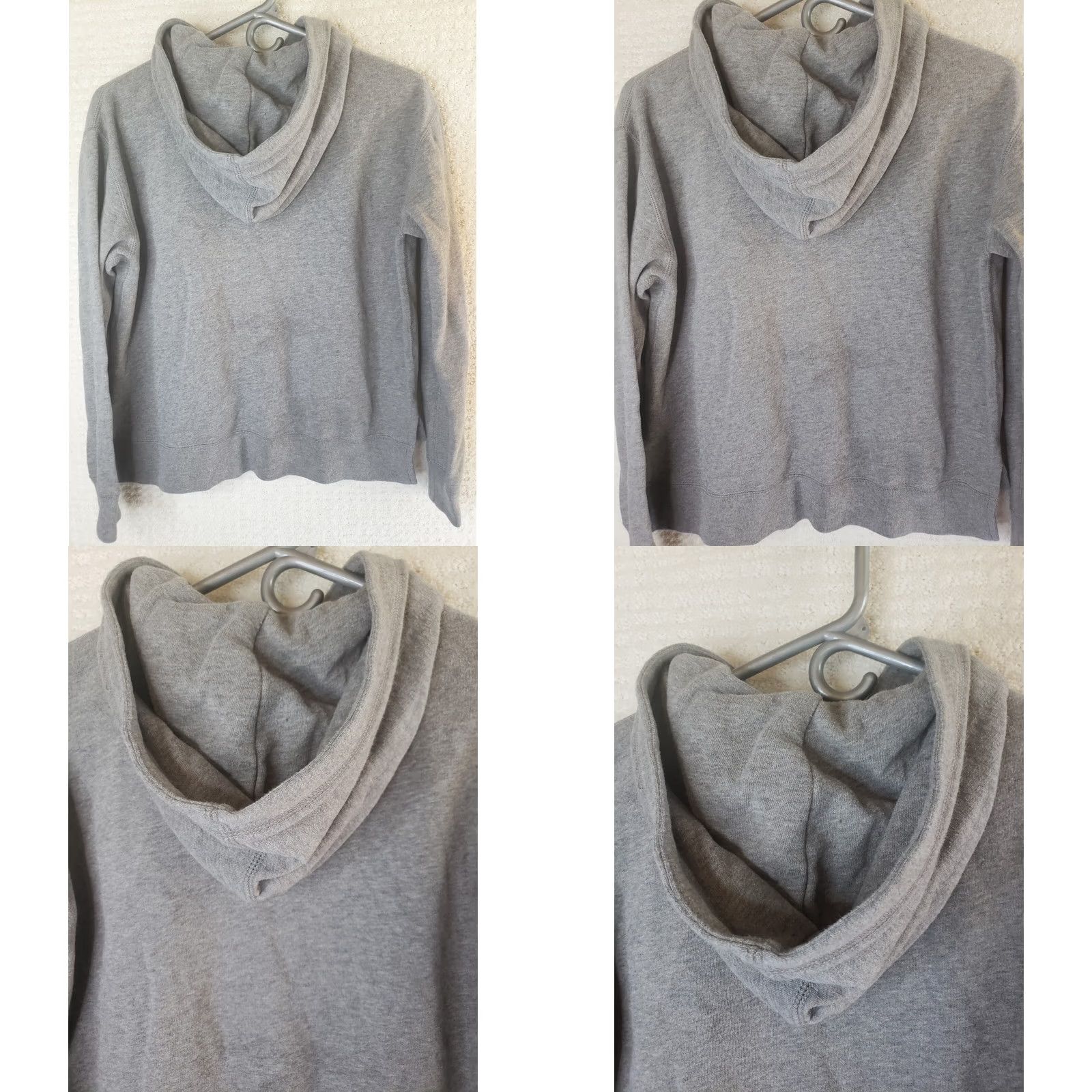 Polo Ralph Lauren Polo Ralph Lauren Hoodie Women's M Grey Jersey Zip Up Pockets Loose Fit Full Zip No Drawstring Size M / US 6-8 / IT 42-44 - 8 Thumbnail