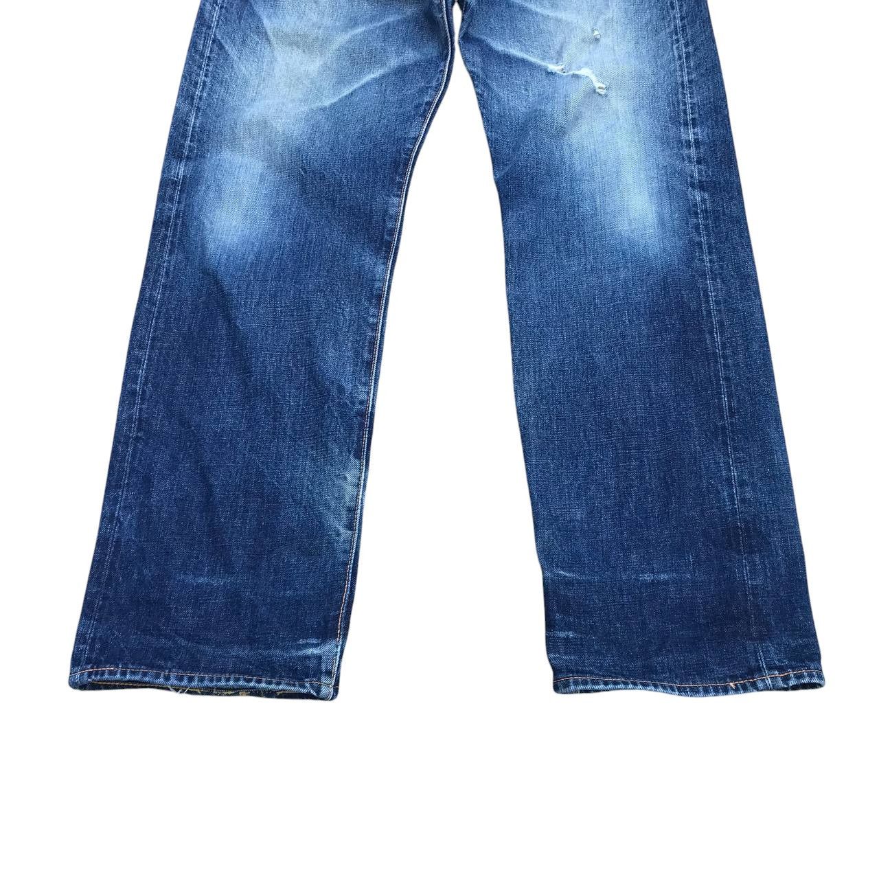 Evisu Vintage Evisu Big Daicock Redline Distressed jean W31x33 Size US 31 - 6 Thumbnail