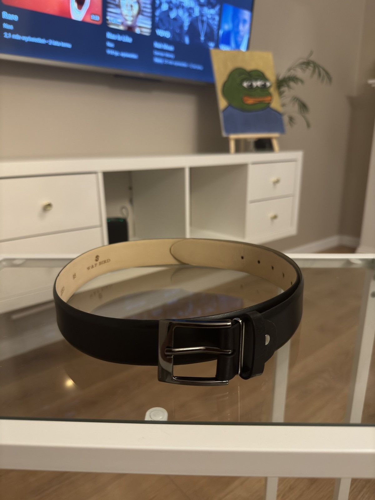 Genuine Leather × Vera Pelle × Vintage Vera Pelle cow leather belt leather Size ONE SIZE - 1 Thumbnail