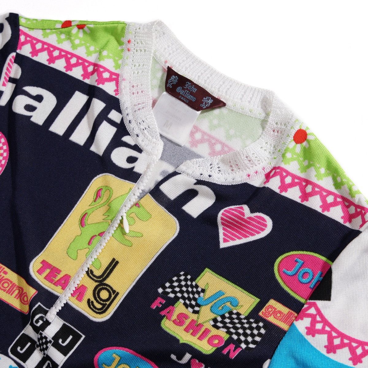 John Galliano John Galliano S/S 2002 Polo – Mega Logo, Size M Size M / US 6-8 / IT 42-44 - 3 Thumbnail