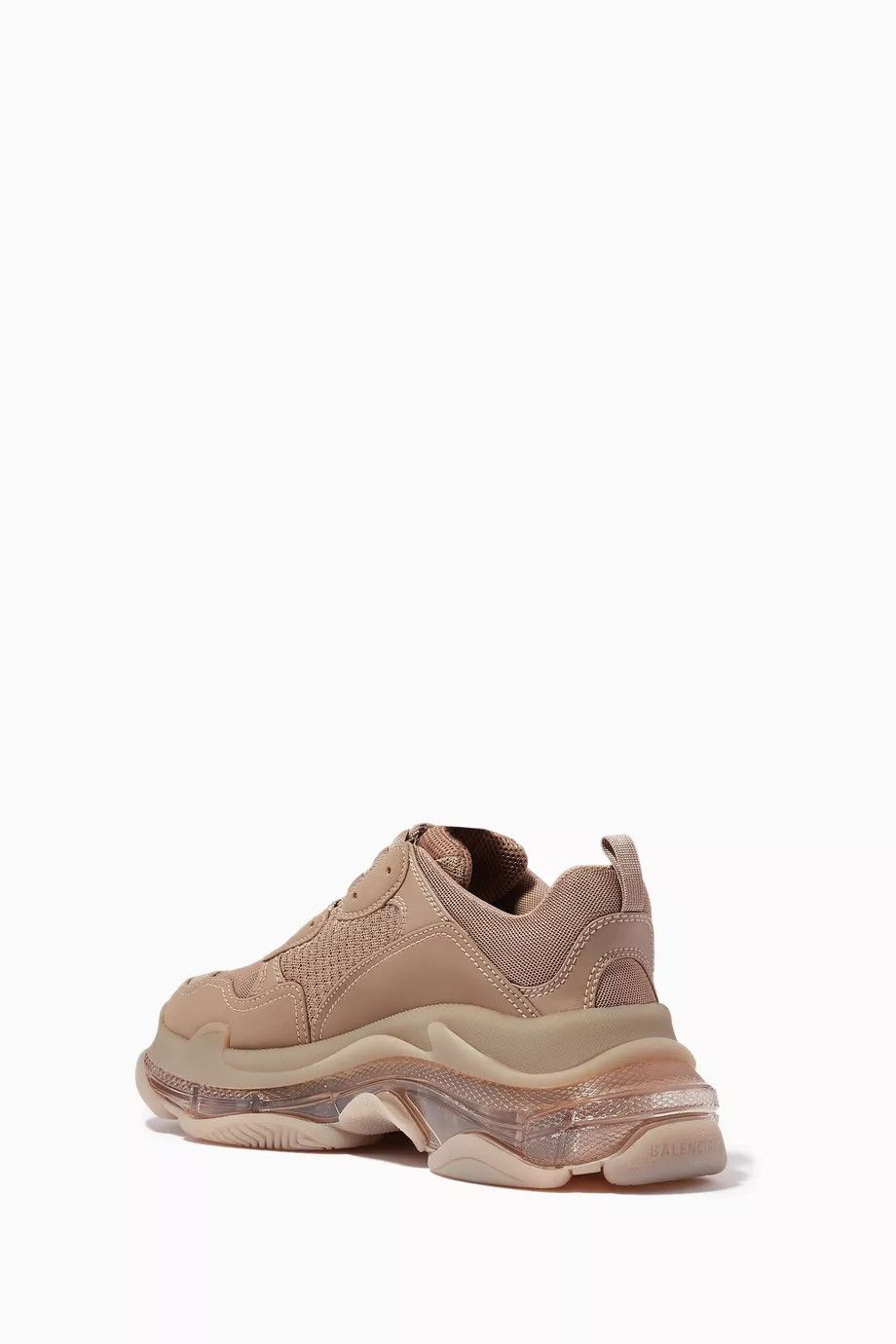 Balenciaga o1bcso1str1224 Triple S Clear Sole Sneaker in Brown Size US 4 / IT 34 - 4 Thumbnail