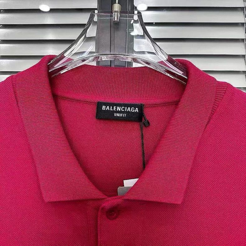 Balenciaga Balenciaga Coke Wave logo color-block long-sleeved polo sh Size US XXS / EU 40 - 3 Thumbnail