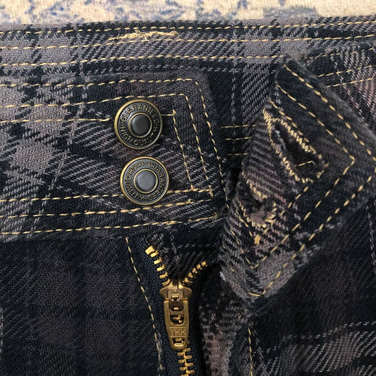If Six Was Nine × Japanese Brand P822 PUNK TARTAN SKINNY PANTS Size US 32 / EU 48 - 4 Thumbnail