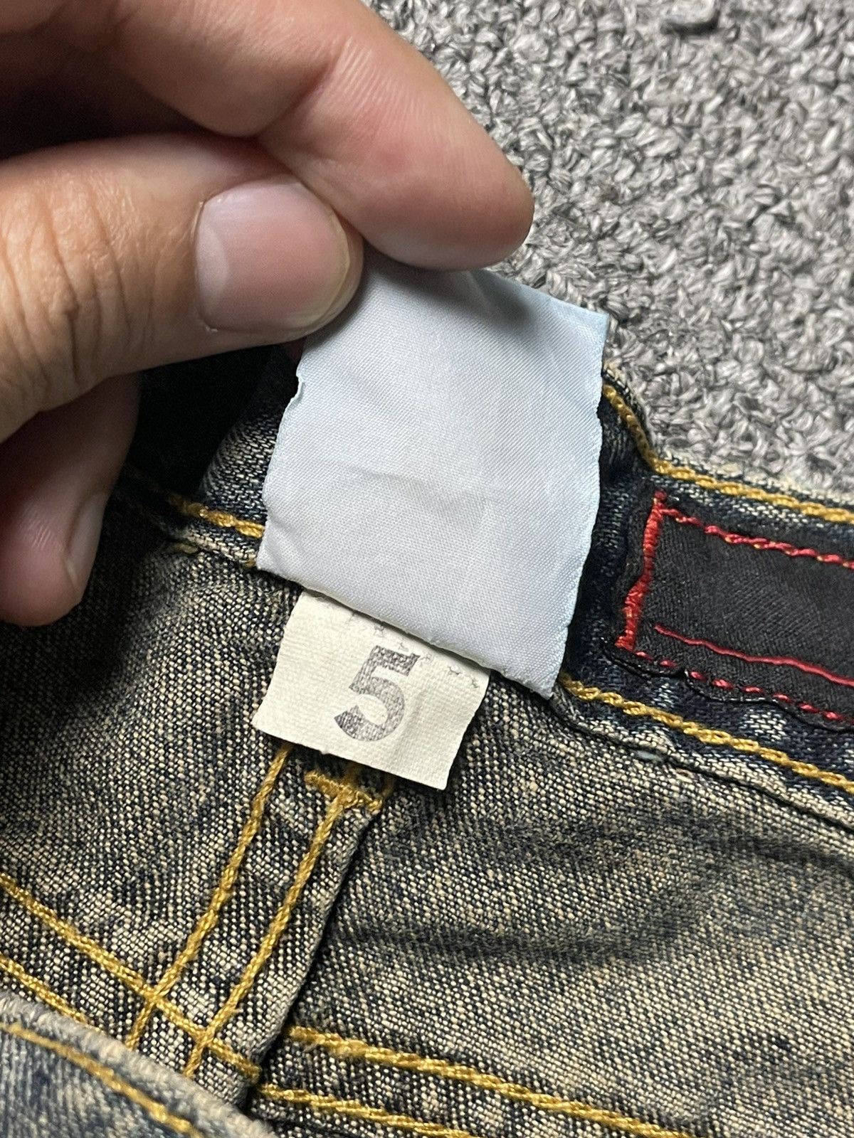 Japanese Brand × Vintage Vintage SAVIER Wash Selvedge Jeans (91) Size US 33 - 12 Thumbnail