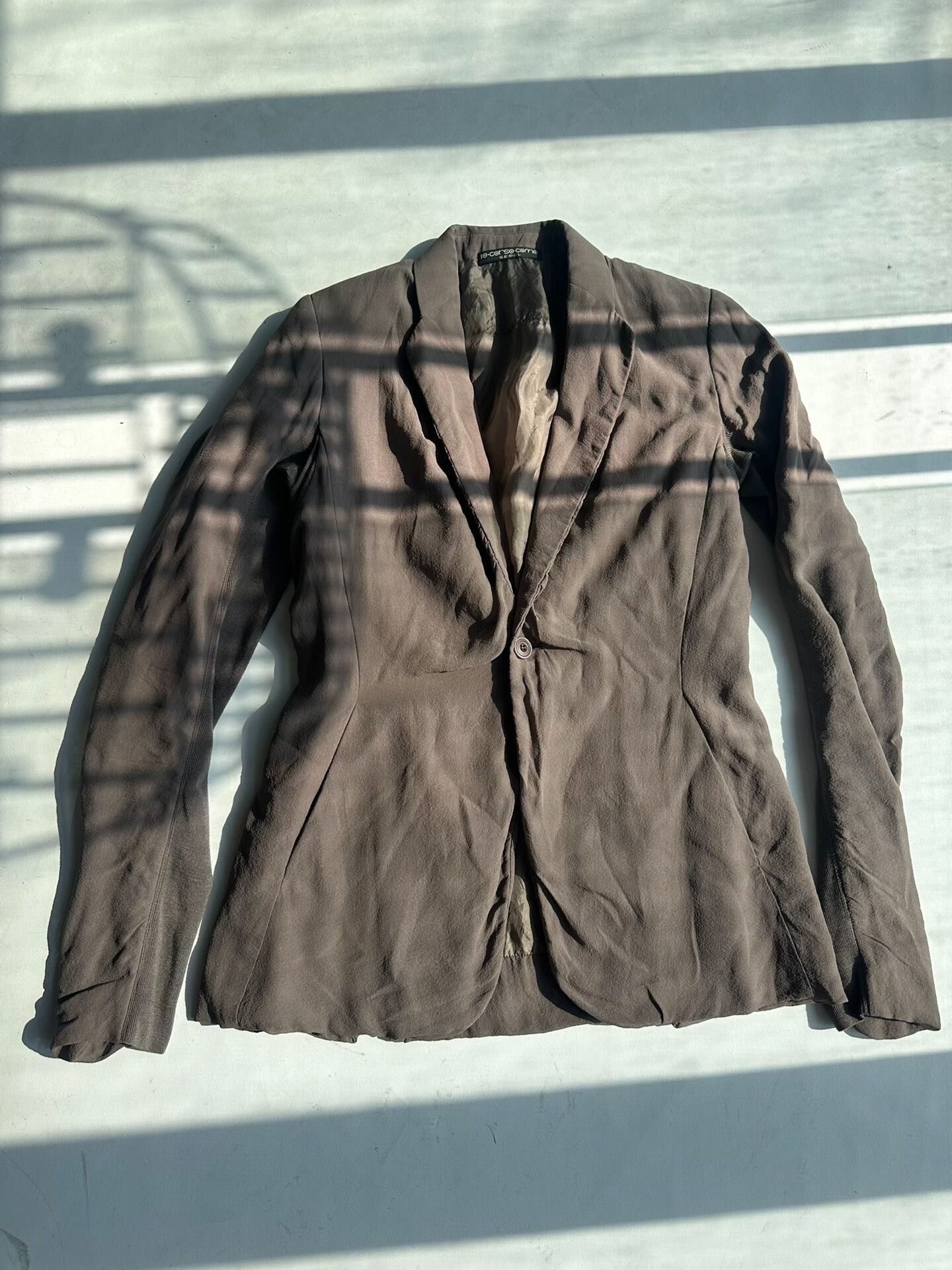Rick Owens Rick Owens Pleated Satin Blazer Jacket Size US XS / EU 42 / 0 - 1 Thumbnail