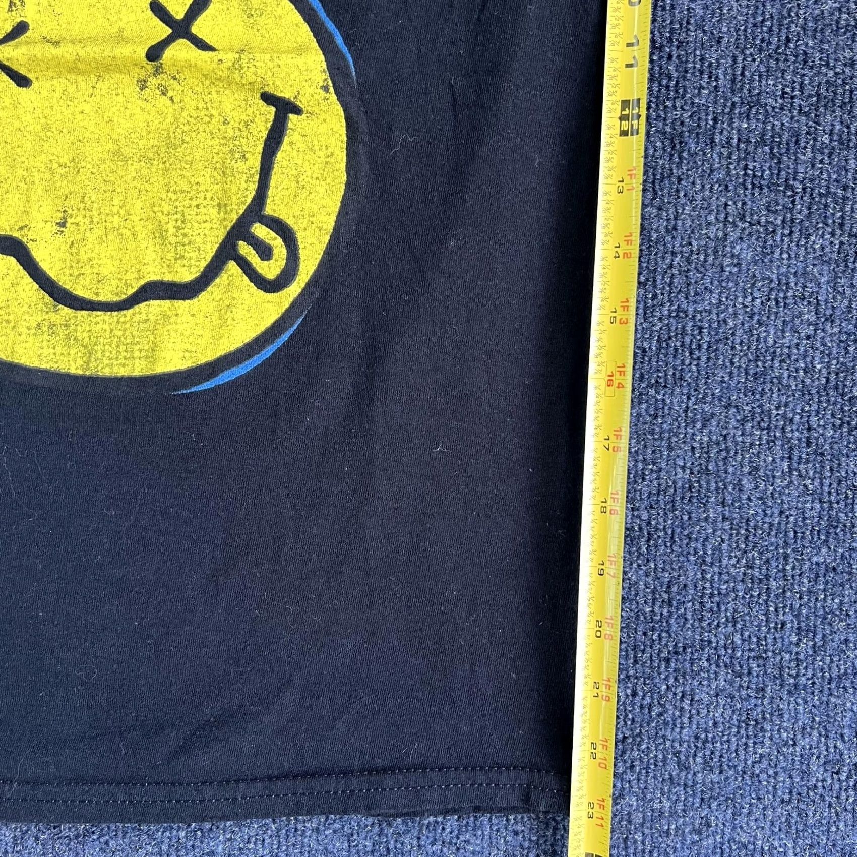 Vintage Nirvana Shirt Mens Small Black T-Shirt Graphic Smile Face Band Rock Tee Shirt Size US S / EU 44-46 / 1 - 5 Thumbnail