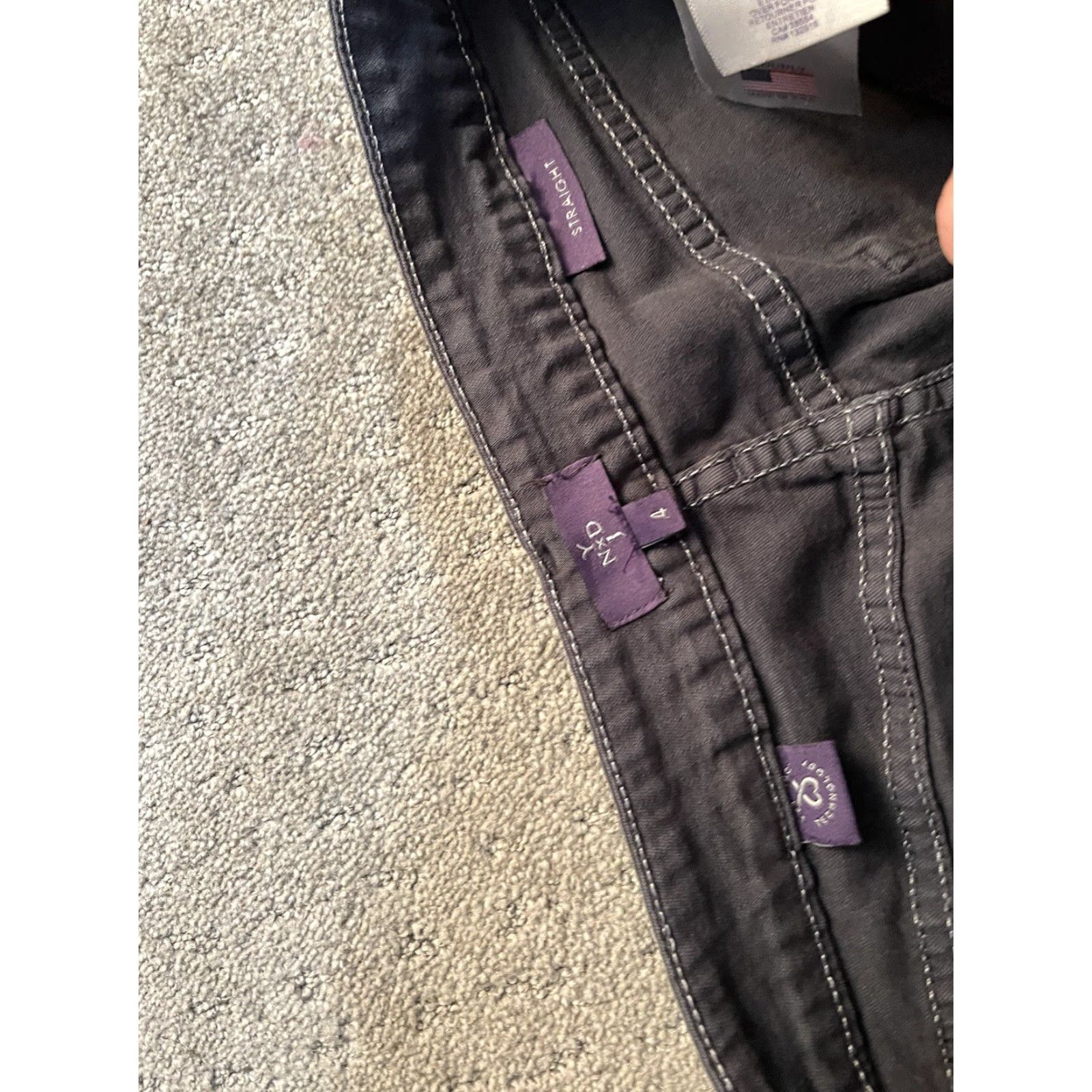 NYDJ NYDJ Jeans Straight Mid Rise 4 Gray Womens Size 4 Jeans Size 27" / US 4 / IT 40 - 6 Thumbnail