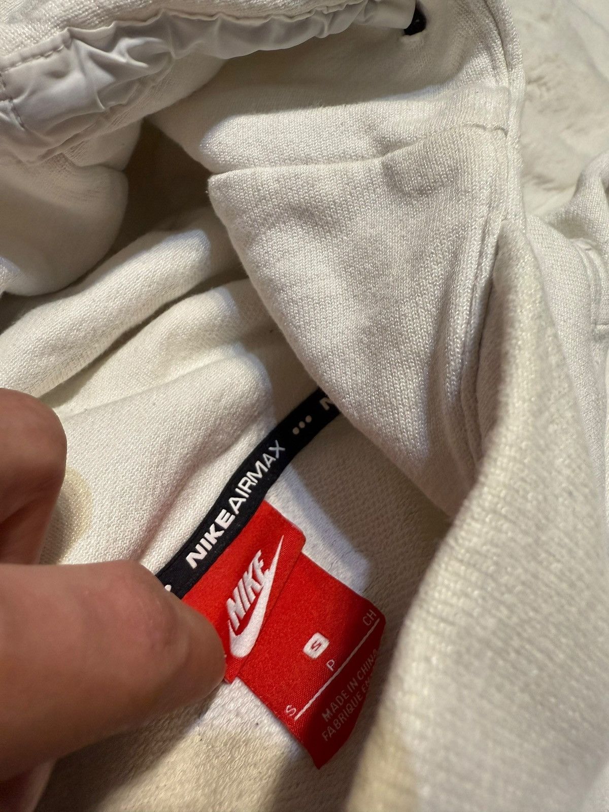 Nike × Vintage Nike Vintage Hoodie Air Max Swoosh Logo Rap Hoodie Size US S / EU 44-46 / 1 - 3 Thumbnail