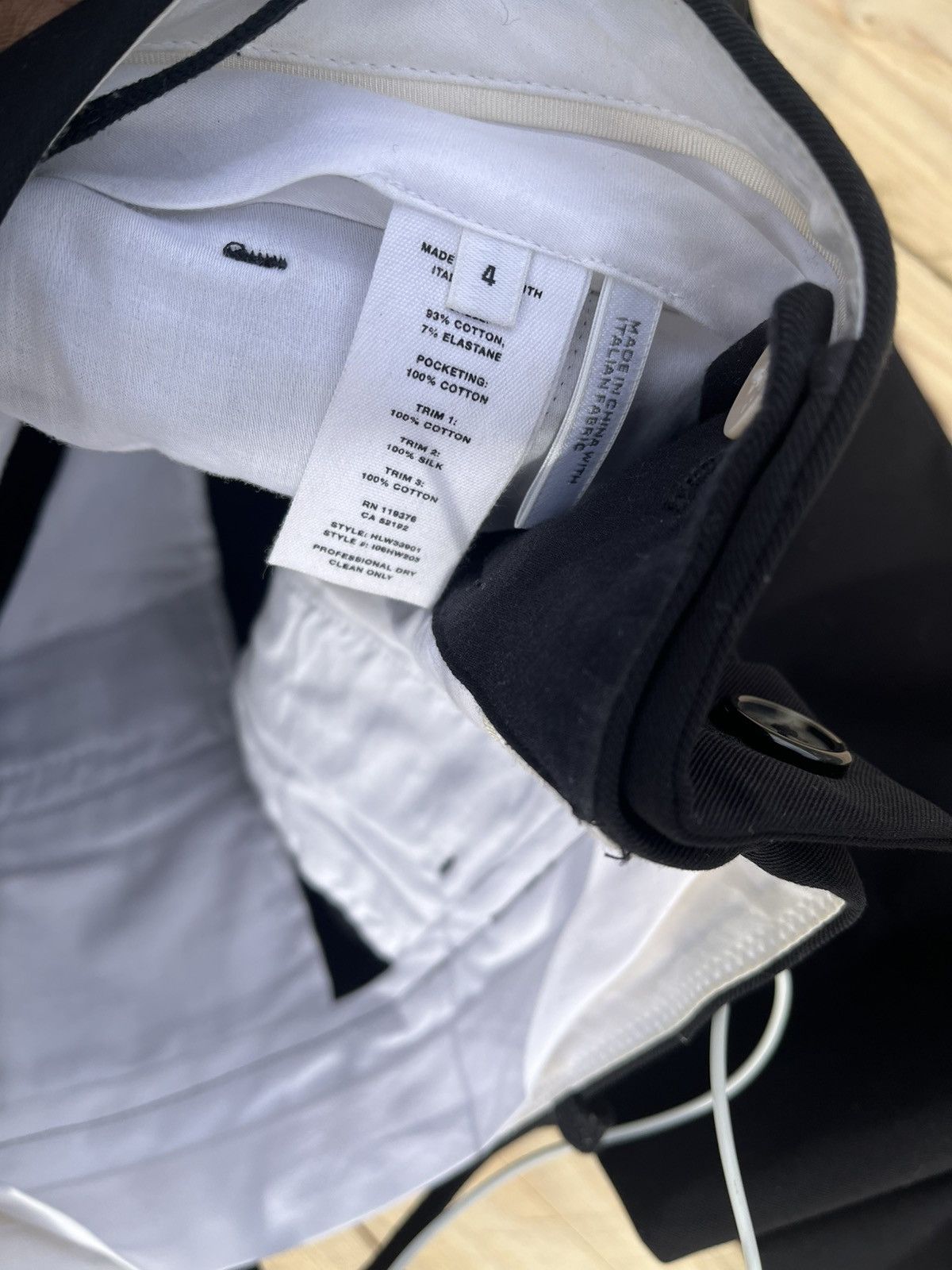 Helmut Lang HELMUT LANG SKINNY TUXEDO PANTS Size US 29 - 6 Thumbnail