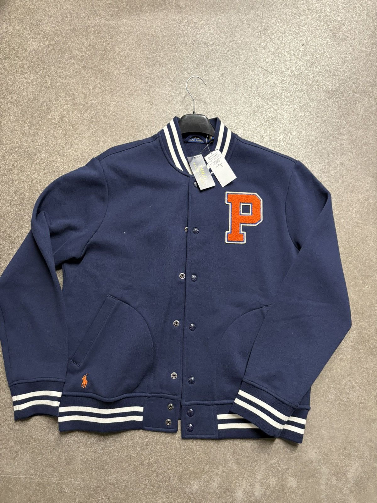 Polo Ralph Lauren Navy & Orange Bomber Jacket Ralph Lauren Men’s L Size US L / EU 52-54 / 3 - 1 Thumbnail